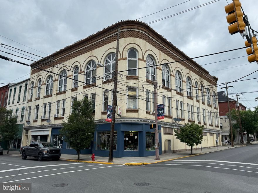 This beautiful historic building was built by Martin Grove Brumbaugh, the 26th Governor of Pennsylvania and founder of the now Juniata College. No expense was spared in the construction of this showplace. Now a profitable, 11 unit investment property, consisting of two commercial spaces and 9 apartments. There are 7 one-bedroom units and 2 two-bedroom units. This property is a great investment for the savvy investor. There is loads of potential to restore and utilize the impressive 3rd floor and add to your profits. Located in the heart of Huntingdon this property has everything to offer. Call today to schedule your showing!