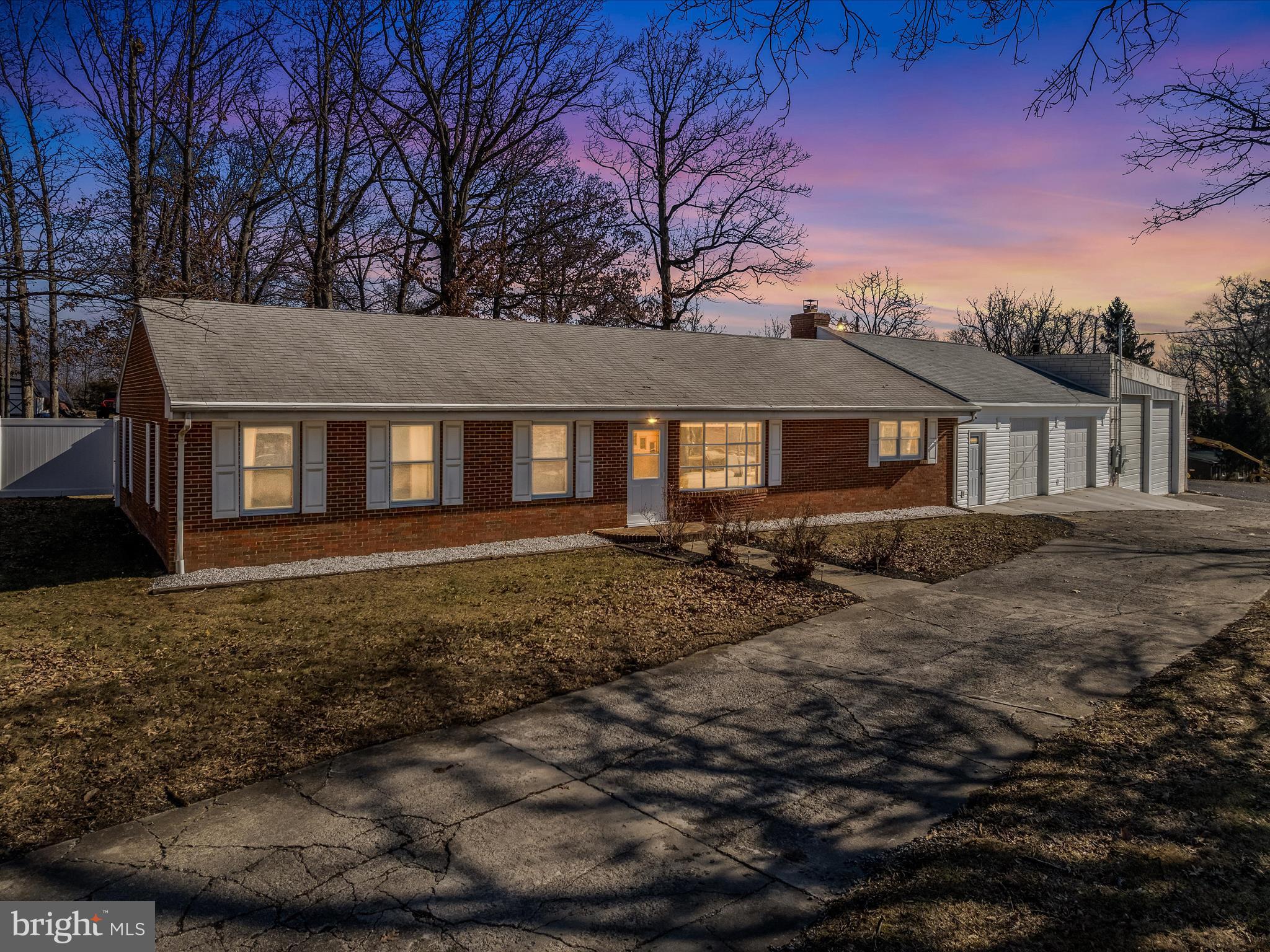 Endless Possibilities Await – Residential, Commercial, or Business Opportunity!
This versatile property is perfect for those looking to combine home and business in one ideal location! Situated on 1.85 unrestricted acres in a high-traffic area, yet set back far enough for privacy, this renovated brick rancher offers both comfort and functionality.
Featuring 4 bedrooms with new LVP flooring, fresh paint throughout, stainless steel appliances, and custom countertops for a unique and one-of a kind touch. A full bath on the main level was recently added, along with a half bath in the basement. The attached garage and vinyl fencing add convenience and curb appeal. The full basement includes a cozy wood stove, making it a great additional living space or storage area.
But that’s not all—this property is an entrepreneur’s dream! Approximately 3,000 sq. ft. shop is ready for your business or hobby—whether it's welding, mechanics, woodworking, or any other trade. The spacious lot provides ample parking and accessibility for clients, customers, or equipment.
After a long day, unwind on the well-built patio and soak in the peaceful surroundings. The opportunities are truly endless! Don’t miss your chance to own this unique and multi-use property—schedule your showing today!