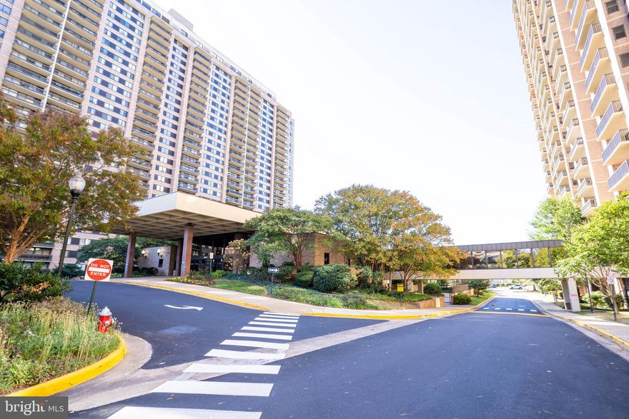 Experience luxury living in this spacious and light filled, open concept 2-bedroom, 2-bathroom residence at Skyline Square Condominium, a premier condo building in a fantastic location. You will enjoy nightly sunsets thanks to an oversize balcony and a spectacular unobstructed southern facing view. The open floor plan seamlessly connects the dining and living areas. With two bedrooms located on either side of the unit for optimal privacy, offers the largest primary bedroom, with large windows and an open view, a spacious bath with a soaking tub and shower. The unit has been fully renovated, has a washer and dryer. one reserved garage parking space and a storage. The building offers a wealth of amenities, including a rooftop patios, pool, fitness center, meeting rooms, billiard room, convenience store and beauty salon on ground floor to name a few, 24-hour security, providing peace of mind and leisure at your fingertips. The location is optimal. Situated just a walking distance from shopping centers, including Target, Giant and multiple restaurants. Close to Washington DC, Pentagon Mall, Crystal city/Old Town Alexandria. Metro Bus outside the building, Metro stations within a mile and a half.  quick access to the 395, 495, 95 and 66. Fairfax County Schools.