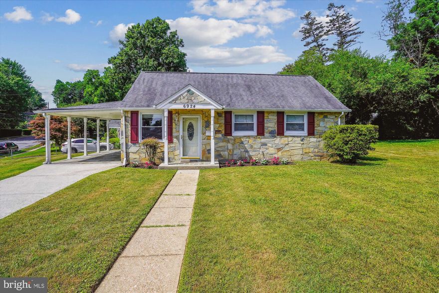 This charming sunlit stone rambler offers an ideal blend of location, upgrades, and potential. Situated conveniently inside the beltway, this single-family home is not only attractively priced but also boasts numerous updates and features that will delight any buyer.
Key Features 
 Renovated in 2009: The home includes newer windows, a newer roof, an updated kitchen,  newer bathroom, and newer flooring, recessed lighting.
Living Space: The main level features 3 bedrooms and a living room, Dining room, kitchen, utility room and a full bath providing ample space for comfortable living.
Modern Conveniences: Enjoy the convenience of a newer driveway, a flagstone carport, and a front porch.
Recent HVAC Upgrade: The HVAC system is only one year old, ensuring efficient heating and cooling.
Spacious Lot: Located on a cul-de-sac, the property offers plenty of room to expand, with the potential to add additional bathrooms and bedrooms to the side of the home.
Outdoor Amenities: A fenced rear lot includes a lovely deck, perfect for outdoor entertaining. The flagstone carport and porch with recessed lighting provide shelter for your car, with a side door offering easy access to the home.
Remodeled Bathroom: The bathroom features a full bath, pedestal sink, and toilet.
Home Warranty: A one-year home warranty is included for the new buyers, offering peace of mind.
Prime Location:
Close to shopping centers, major roads, metro stations, and bus services, this home offers unmatched convenience for commuting and everyday needs.
Additional Information:
Please refer to the plat in the documents for more details about the property layout and potential expansion options.
Don’t miss out on this special property with its unbeatable location and extensive list of features!