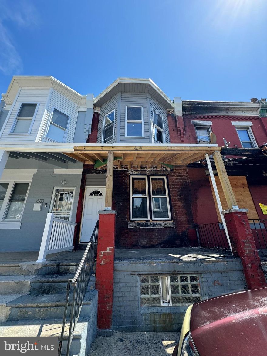 Available for sale at 681 N Creighton St — a 3 bedroom, 1 bathroom shell home being sold as-is. This property is perfect for investors, builders, or buyers looking for their next rehab project in the rapidly developing Haddington section of West Philadelphia. With the right vision, this blank canvas has the potential to be transformed into a beautiful home or rental property.

Bring your contractor and ideas — this is one you won’t want to miss!