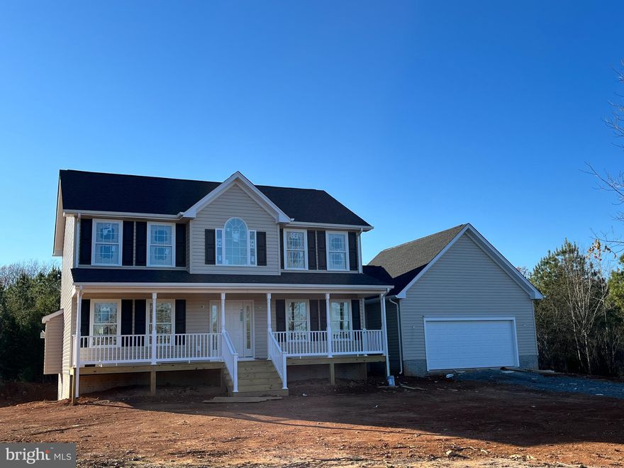 BRANDY MODEL - MOVE IN READY BY 2/28/23.  on just over 5 acres. On the main level, family room with gas fireplace opens up to the breakfast nook and kitchen with granite counter tops and stainless steel appliances, Separate dining room off of Kitchen which faces the front of the home, and large laundry room coming in from the garage. Upper level with 3 bedrooms and 2 baths. Primary bedroom includes a sitting room, 2 walk-in closets, and large primary bathroom with separate sink vanities, tile flooring, walk-in shower and soaking tub with tile tub surround. Unfinished basement with bathroom rough in for future expansion.   Please call for more information.
