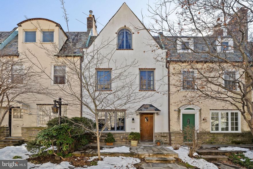 NEW LISTING! FIRST TIME OPEN HOUSE SATURDAY (3/07) 12:00PM - 3:00PM. Welcome to 2136 Saint James Place — an exceptionally rare opportunity to own within the intimate, architecturally distinctive enclave of the English Village, quietly tucked away in the highly sought-after Rittenhouse Square neighborhood. Meticulously maintained and thoughtfully renewed over the years, this remarkable residence reflects true pride of ownership at every turn. Offering approximately 1,700 square feet of refined living space, with custom-made double-glazed Marvin windows on all floors and in all rooms. The home features three spacious bedrooms, two full bathrooms, a dedicated home office, and a private outdoor terrace.  A gracious entry vestibule leads to a well-proportioned living room, dining area, and kitchen, complemented by beautiful hardwood floors throughout. The layout unfolds effortlessly, creating an inviting setting equally suited for everyday living and entertaining. The living room is anchored by a charming wood-burning fireplace, while oversized windows frame picturesque views of the lush, landscaped courtyard and bathe the interior in natural light. The formal dining room comfortably accommodates six to eight guests and extends seamlessly to a private terrace — an idyllic setting for morning coffee or intimate al fresco evenings. 
 The chef’s gourmet kitchen is a standout centerpiece, impeccably executed in both design and craftsmanship. Appointed with premium Wolf and Subzero appliances, expansive countertops, abundant pantry storage, and bespoke custom cabinetry, it seamlessly blends timeless elegance with everyday functionality. The second floor is devoted to the exquisite primary suite, filled with natural light and complemented by a spacious custom-fitted walk-in closet. A beautifully appointed marble bathroom with a glass-enclosed shower and built-in medicine cabinet creates a serene retreat. A versatile home office or den completes this level and can easily function as an additional bedroom, if desired. The third floor offers two generously sized bedrooms and one full bathroom, providing comfort and privacy for family or guests. An unfinished basement with a dedicated laundry area presents excellent potential for additional finished living space. Designed by renowned architect Spencer Roberts in the early 1920’s, and comprising just 20 homes, the English Village remains one of Philadelphia’s most coveted hidden jewels. This quintessential townhouse embodies the very best of city living. Situated within the award-winning Greenfield School catchment, the location is simply unmatched — just moments from Rittenhouse, Fitler Square, the Schuylkill River Trail, 30th Street Station, and I-76 (Expressway). Residents enjoy effortless access to Center City’s premier dining, and world-renowned medical institutions, all while discreetly nestled within a private enclave that feels like a true urban oasis in the heart of the city.