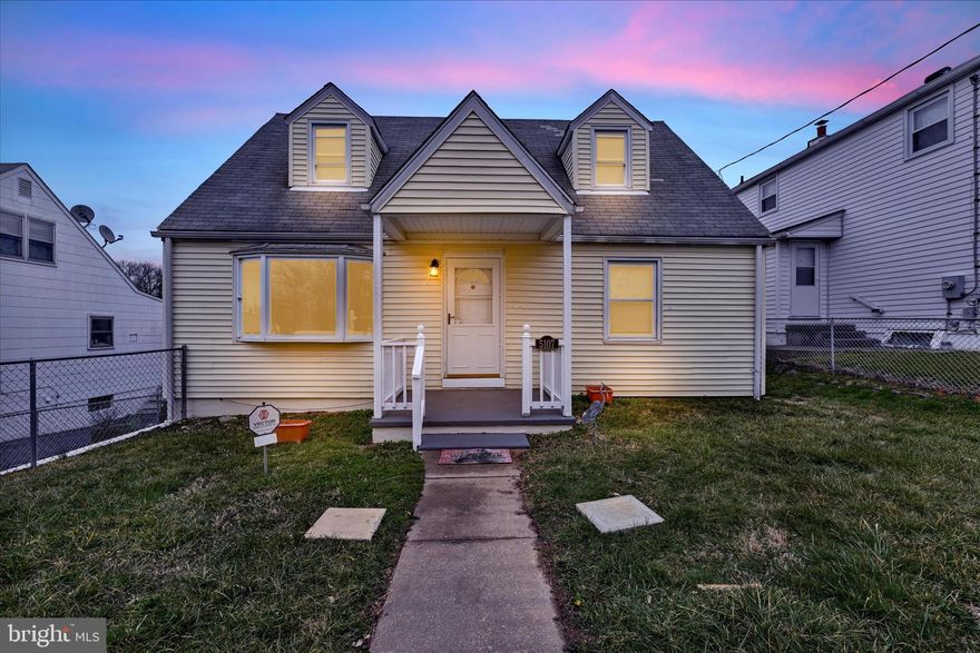 **Open House - Saturday, March 2nd, 12noon - 2pm.**. Nestled in the heart of Anne Arundel County, 5107 Ballman Avenue is a Cape Cod-style home that promises a blend of charm and contemporary living. 

This meticulously updated residence offers a balance of modern enhancements and inviting warmth. With 3 bedrooms, 2 full bathrooms, and a convenient half bath in the basement. The heart of the home shines with brand new kitchen appliances, set against a backdrop of extensive updates that promise a seamless blend of style and efficiency.

The private upper-level suite,  encompasses the entire second floor. The expansive primary bedroom, bathed in natural light, provides a peaceful sanctuary. The adjoining primary bathroom, along with a spacious walk-in closet, completes this private suite, offering an exclusive escape within your own home.

Outside, the large fenced-in backyard becomes your canvas for memories, featuring a seasonal outdoor dining porch that invites gatherings under the sky. The partially finished basement, with potential for a club room or office, adds a layer of versatility to this enchanting home. A large driveway ensures ample off-street parking, making hosting a breeze.

Situated in Brooklyn Park, a vibrant community within Anne Arundel County, this home is more than an address—it's a gateway to a lifestyle enriched by convenience and community spirit. Known for its blend of suburban tranquility and easy access to urban amenities, Brooklyn Park offers a unique living experience where history, nature, and modernity converge.