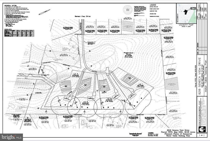 Nestled in 22.5 acres of wooded land is the potential for four perced lots for 6 Bedrooms. There are very few parcels left in Montgomery County like this!  This Perfect for a small builder. Please see the Disclosures for develoment work that has already completed.