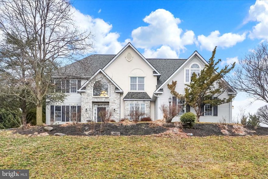 Positioned in the sought-after Victoria’s Pond community in West Donegal Township, this beautifully maintained 5-bedroom, 4-full-bath Colonial offers nearly 4,643 sq ft of finished living space designed for today’s living. The home features 3,614 sq ft above grade with a dramatic two-story foyer and family room, 9-foot ceilings on the main level, and an updated kitchen with white cabinetry, granite countertops, and a large center island ideal for entertaining. A main-level office with an adjoining full bath provides excellent flexibility for a fifth bedroom or guest suite. The finished lower level adds over 1,030 sq ft of high-quality living space with drywall finishes, luxury vinyl plank flooring, and a full bath—perfect for recreation, entertaining, or extended living. Additional highlights include a spacious primary suite with jetted tub and separate shower, a 3-car side-load garage, oversized concrete patio, new roof, and a level rear yard. Located in the Elizabethtown Area School District, this Lancaster County home combines space, condition, and layout in an established executive neighborhood—offering exceptional value and move-in-ready appeal.  Easy to access AMTRAK, Route 283, Masonic Villages, Three Mile Island, Lancaster, York and Harrisburg.