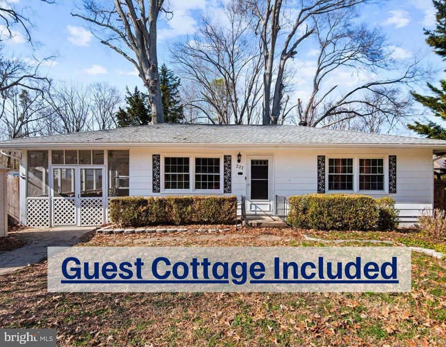 Welcome to this charming coastal cottage in the heart of Colonial Beach! This unique property offers a total of 1,460 square feet with 3 bedrooms and 2 full baths between the main home and a private guest cottage. Both homes have been freshly repainted and are ready for their next chapter.

Inside the main home, you’ll find beautiful hardwood floors in select areas and a quaint built-in nook with a vintage-style phone bench that adds warmth and character. The screened-in patio invites you to relax while enjoying the peaceful koi pond just steps away.

Outside, the fully fenced back yard is perfect for gatherings or quiet evenings under the gazebo with a propane firepit. A paved driveway offers convenient off-street parking, and a storage shed provides space for tools, beach gear, or the included golf cart (with an acceptable offer).

The detached guest cottage features its own kitchen, living room, bedroom, and full bath, offering wonderful flexibility for visitors or extended stays.

Located just minutes from local shops, restaurants, and the scenic Potomac River, this home offers comfort, charm, and the relaxed coastal lifestyle people love about Colonial Beach.

Schedule your private showing today and come see all this special property has to offer.