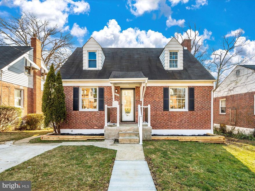 Welcome to this recently renovated 3bed/2bath Cape Cod on a quiet street in Gwynn Oak!  As you enter the home, you are greeted with ample, well lit living space which leads directly into the dining room.  The well appointed kitchen with  brand new stainless steel appliances opens onto the large deck.  Off  the deck you will find a large, flat back yard.  Back inside the home, you will find two generously sized bedrooms on the main level, as well as a full bath.  Upstairs is a spacious bedroom, which is attached to a bonus space with extra strorage.  The basement has yet another private room which could be used as a den/office, a full bath, and plenty of additional space for entertaining!  Schedule your showing today!