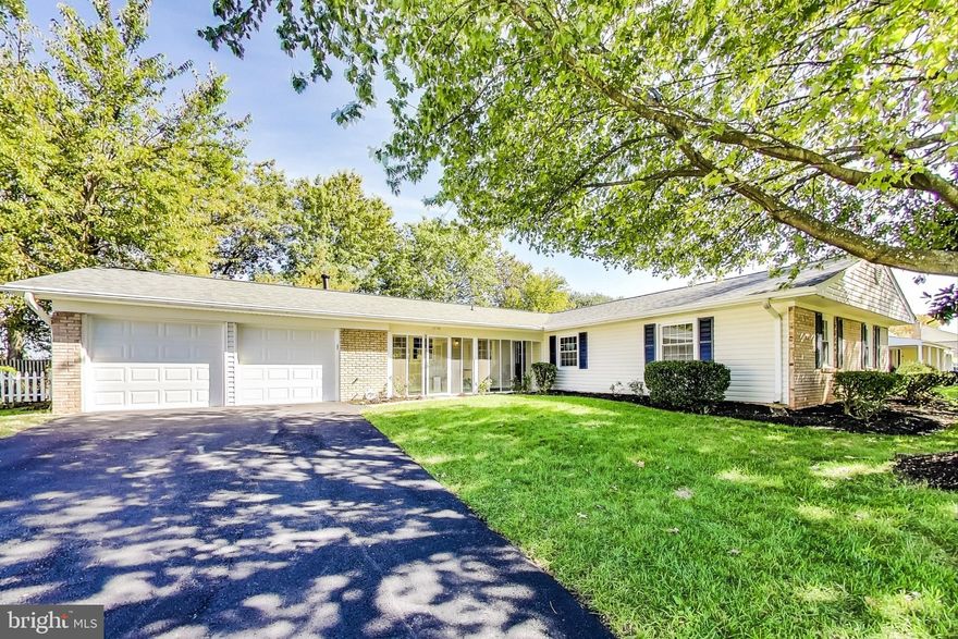 One of Greenbriar's finest! Completed renovated and beautifully updated single level living  offers 4 large bedrooms and 2 full updated baths, an enclosed porch, a sunroom and 2-car garage with attic storage.  This desirable Jefferson model features remodeled gourmet kitchen with new kitchen appliances, new cabinetry and quartz countertops, new luxury plank flooring throughout, fresh paint and upgraded light fixtures. New roof with upgraded shingles, August 2020. Newly,  paved and sealed asphalt driveway.  Energy-efficient windows, new garage doors 2015.   Fenced-in backyard with vegetable garden and storage shed. Great community with NO HOA. Excellent school district! Walking distance to shopping,  restaurants, schools and buses. Very accessible to  major commuter highways.  This home is a MUST SEE! Move-in ready!