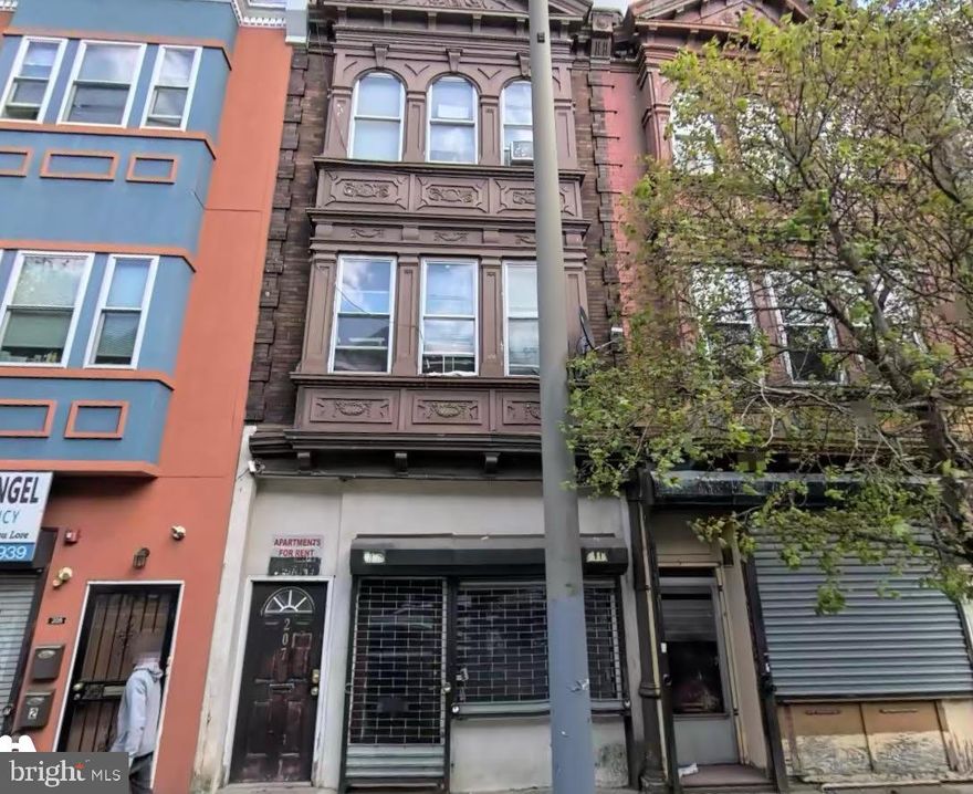 Located at 207 S 60th St in Philadelphia, this versatile mixed-use property presents a prime investment opportunity. The ground floor features a commercial space ideal for retail, office, or service-based businesses, offering strong street visibility and foot traffic.

Above, the second floor includes two well-sized one-bedroom residential units, perfect for steady rental income. The third floor boasts a spacious three-bedroom unit, providing additional income potential or an option for owner-occupancy.

This multi-unit property is ideal for investors looking to expand their portfolio or entrepreneurs seeking a live/work setup. Conveniently situated near public transportation, shopping, and local amenities, the location enhances both residential and commercial appeal.