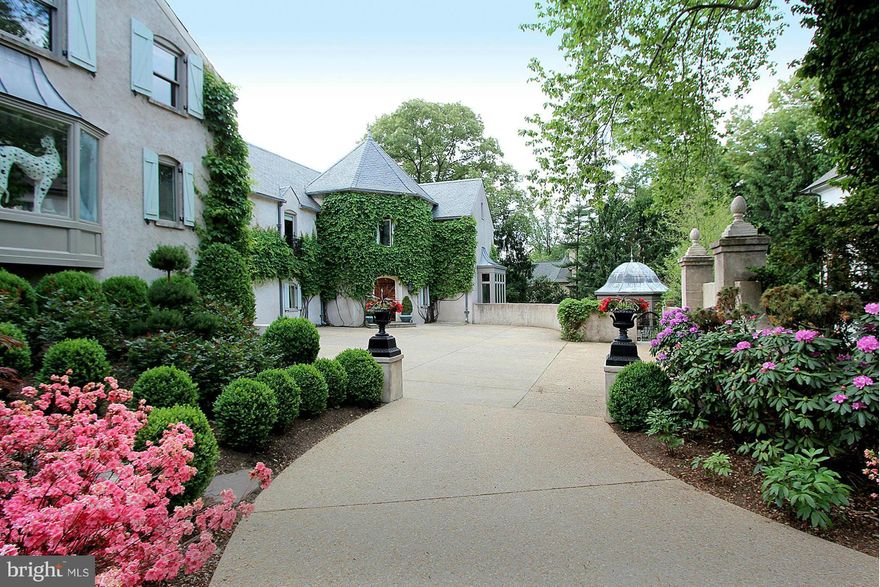 IMMENSELY CHARMING FRENCH MANOR HOME SITS ON HALF AC W/ SPECTACULAR GROUNDS & OLD EUROPEAN FEEL. GAZEBO, SLATE ROOF, BALCONIES, 12' CEILNGS.  SEP MASTER BATHS,ROOF TERRACE. EXPANSIVE LR&LIBRARY, MARBLE & SS KIT, FRENCH DRS ,3 FP, SEP  APT, ARTIST'S STUDIO W 20' CEILING, POOL HAS WATERFALL, POND, SEP APT. HAS 5TH BR. WALK TO SHOPS, RESTAURANTS, C&O CANAL ,BIKING, KAYAKING,TOP SCHOOLS! AGENT/OWNER