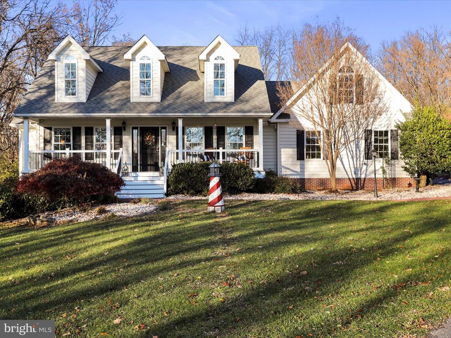 New Year,  your New Home awaits!  **RECENT PRICE ADJUSTMENT** This one is a stunner!  Enjoy the serene and gently winding driveway as you approach the home. 
Located in beloved Tabler Estates, the property allows for privacy on a beautiful lot (partially wooded) but with quick access to Arden Nolville Rd.  

Thoughtfully designed interior and layout make you feel immediately “at home” with plenty of privacy, high ceilings, tasteful dormers, and tons of storage. Three levels of living space allow room to spread out and relax in the peace and comfort of this rural retreat that is warm and inviting and ready for you to make it your own.

Important features to note: Primary bedroom is on main level with ensuite bath with double vanity, standup shower, and separate soaking tub.  Open concept kitchen/living room area with gorgeous updates, including open shelving in kitchen, granite countertops, and oversized kitchen sink. Laundry is on the main level.   The basement is mostly finished (minus a small portion that is ideal for additional storage) has a double-door walk out, full bathroom, craft/workout/office space, potential bedroom, and a bar area/entertainment area as well. Plenty of closet/storage space throughout the home.   Two gas fireplaces. The garage space is currently used as a workshop and is a tinkerer’s dream; the workbench conveys and the high ceilings in the garage allow for overhead storage space. A spacious additional bedroom and full bath are located above the garage. 

Covered front porch and rear deck feature trex flooring.  The covered rear deck can be your personal oasis as it features a hot tub, outdoor TV and a beautiful hardscape patio that overlooks generous backyard space.

2 HVAC units installed December 2022 (by previous owner)

Water treatment system (features UV system and whole house filter) installed 2022 (by previous owner)

Recently painted rooms include: primary bedroom and rear bedroom on main level, and 2 rooms in basement (currently used as an office and guest bedroom). 

Square footage information is an estimate;  buyer to perform due diligence in respect to square footage. 

Seller will be performing a septic pump as well as having a well and septic walkover test conducted. Seller will also have an HVAC service check completed.  Verification/receipts will be provided.

Seller had Wood Destroying Insect Inspection done on 12/2/2024 and report is provided in documents.

Propane Tank is leased through Roach.

Seller is looking for home of choice; coinciding settlement is ideal.  Seller will be using Crawford Law Group, Charles Town office for Closing.