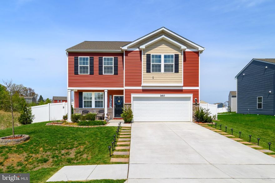 Discover the perfect blend of modern comfort and timeless elegance in this stunning 4-bedroom, 2.5-bathroom home nestled in the desirable Magnolia Springs community. Built in 2022, this residence boasts a Traditional architectural style, showcasing a beautiful exterior of durable vinyl siding that promises both charm and longevity. The family room, conveniently located off the kitchen, is perfect for cozy evenings or lively get-togethers. The kitchen is a chef's dream, featuring upgraded countertops, a spacious island, and a pantry for all your culinary needs. Equipped with modern appliances, including a built-in microwave, dishwasher, and stacked washer/dryer, this home is designed for effortless living. The interior is adorned with a mix of plush carpeting and luxury vinyl plank flooring, providing both comfort and style throughout. With four generously sized bedrooms, there's ample space for relaxation and personalization. The primary suite offers a relaxing retreat with an en-suite bathroom, ensuring a tranquil escape at the end of the day. Outside, the property is equally impressive. Enjoy extensive hardscaping that enhances the outdoor living experience, complemented by secure storage options and a charming patio and porch area-perfect for morning coffee or evening relaxation. The lot, spanning a quarter of an acre, adjoins open space, providing a serene backdrop and a sense of privacy, while the no-thru street ensures minimal traffic. Magnolia Springs is not just a place to live; it's a vibrant community that offers a wealth of benefits. The neighborhood is known for its friendly atmosphere and well-maintained surroundings, making it an ideal place to call home. Nearby schools provide excellent educational opportunities for all ages. Close to the downtown shopping and dining with a strong sense of community, this home is more than just a property; it's a lifestyle. Don't miss your chance to experience the perfect combination of modern living and community charm in Magnolia Springs. Schedule your private tour today and envision your future in this exceptional home!
the following upgrades have been added to the home:
Luxury vinyl flooring in the flex room.
The closet under the staircase has been fully finished with vinyl flooring.
Assumable 3.99% interest rate on current loan...buyer must qualify...ask about this option
The half bathroom features a modern vanity.
The kitchen has been completely updated with brand-new cabinets and high-quality appliances.
The island is accented with pendant lighting and a stone finish.
The laundry room was extended by 4 feet and includes new cabinets, a sink, and vinyl flooring.
The second-largest bedroom closet has built-in shelving for additional storage space.
The master bathroom has been fully remodeled with floor-to-ceiling tile, glass shower doors, and mirrored cabinets.
The master closet features extra shelving for added storage.
The home is smart and features an ADT alarm system with exterior cameras, as well as Wyze indoor security cameras.
The backyard boasts a 16'x32' stamped concrete patio.
A 6'x12' shed provides convenient outdoor storage.
The property is enclosed with a private 6-foot fence, and the rear yard facing nature has a natural privacy line with 12 pine trees.
Several landscaped garden areas surround the home, equipped with an irrigation system.
The garage is partially finished and, once the home is vacated, it will be delivered fully completed.