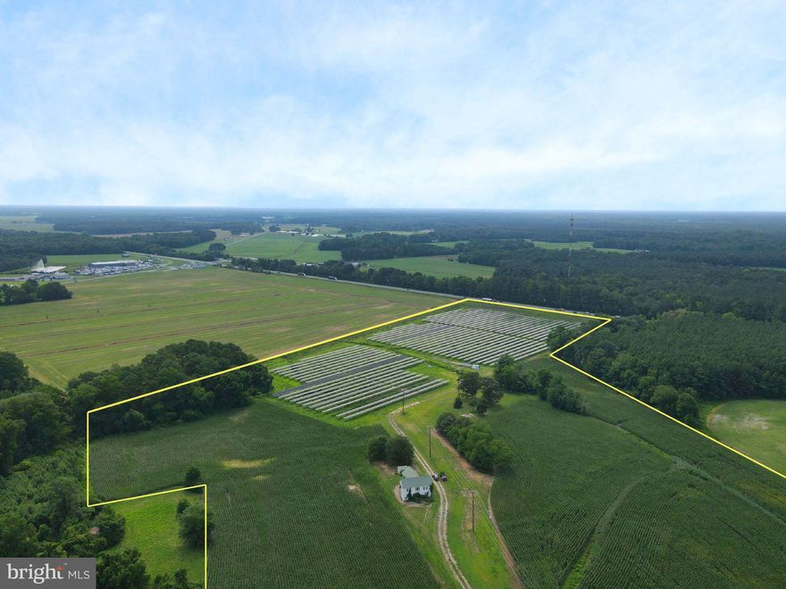 Great Investment Opportunity. Property consists of three parcels: 27.42 acres zoned commercial/ agricultural, 1.05 acres and 2.8 acres zoned residential. Total commercial area is 17.45 acres which is devoted to income generated solar panel system with a 20-year lease. Great location with frontage on Sixty Foot Road and Route 50. Nestled between Salisbury and Berlin/Ocean City. Call for details!