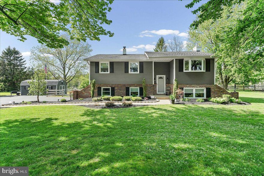 This lovingly cared for home is ready for a new owner to enjoy it like the current owner has. Updated kitchen, fenced yard, Brazilian hardwood floors, newer siding and roof and a large, paved parking area are just a few features to love. Custom kitchen features maple cabinets with soft close drawers, Gibraltar solid surface counters, pantry, spice rack, range with downdraft exhaust and the beauty of under cabinet lighting! Opening off the kitchen is an eating area with a Prado door to the rear deck a perfect spot for morning coffee, evening meals or far reaching views of your property.  Bright and cheery living room has an elegant bay window, Brazilian hardwood floors and dimmable recessed lights for ambience. Down the hall are 3 bedrooms and an updated hall bath. The lower level features a family room with a propane fireplace---the perfect spot to gather around on a cool evening. A workshop or office area, with laminate floors and numerous cabinets and counter space, is joined by a powder room and a utility/storage area. Walkout door leads to the parking area for easy access from the yard or driveway. Additional features are a well-insulated attic, sump pump with battery backup and a new air conditioning unit in 2023. 12x24 shed, with a propane heater, is perfect for a workshop or storing your garden tools and equipment. Enjoy the nice country setting with easy access for commuting.
