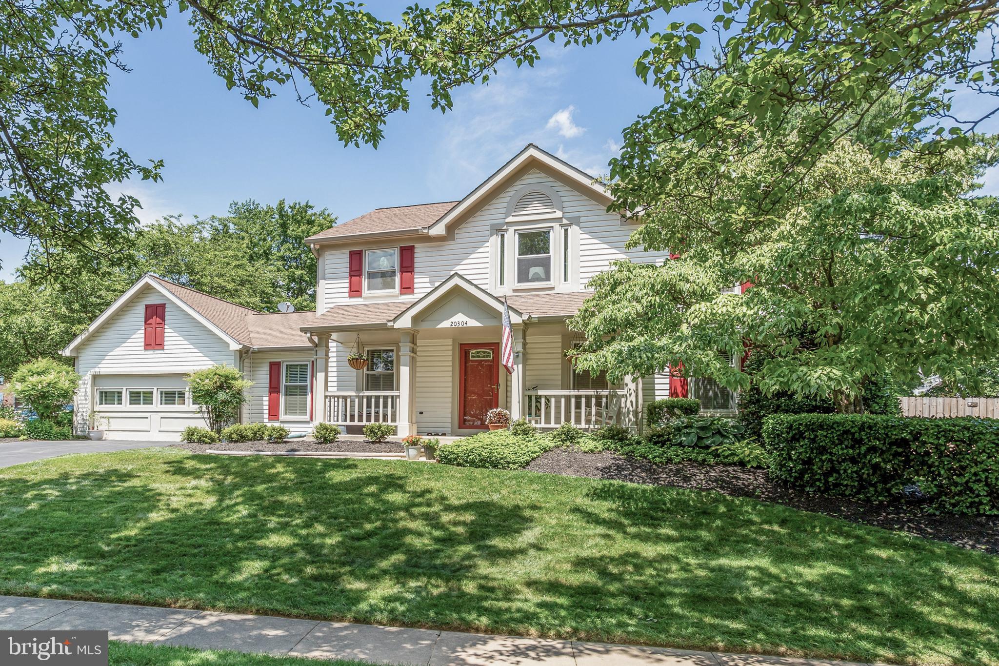 Exceptional, spacious, move-in ready colonial tucked away in the sought-after Watkins Meadow community ─ a quiet, well-established, conveniently located enclave of single-family homes surrounded by parkland and with NO HOA. The home includes TWO PRIMARY SUITES, with ONE ON THE MAIN LEVEL ─ which is separated from the rest of the main level and includes a bedroom, full bathroom, sitting room, private outside entrance and its own HVAC system ─ perfect as an in-law suite or similar use. The main level, in addition to that second primary suite, features a beautifully renovated eat-in kitchen with quartz countertops, under cabinet lighting, and high-quality appliances including an LG refrigerator, GE range, GE Profile built-in microwave with exhaust fan to exterior, and Bosch dishwasher. The adjoining inviting family room, with wood-burning fireplace, has sliding glass doors opening to a screened porch and large patio area ─ ideal for outdoor entertaining or simply enjoying a quiet moment. Also on the main level are a separate dining room, living room with French doors, a separate home office, a nicely outfitted laundry room, and half bathroom. Upstairs, there’s the other primary suite with its own full bathroom, plus three additional bedrooms and a full bathroom off the upstairs hallway ─ all with ample closets and storage space throughout. The house’s lower level is nicely finished, with a wet bar and refrigerator. There’s also an unfinished area providing storage space, workshop area, and utility sink. This lovingly maintained house includes newer high quality windows throughout. Outside, the rear yard ─ with 6-foot privacy fence, shade trees, raised garden beds, and garden shed ─ is its own private sanctuary and a gardener’s dream. The home is perfectly located within easy access to I-270, MD 355, Montgomery College, and all the Germantown town center has to offer ─ the shops and restaurants, arts center, public library, and more. Overall, this is a wonderful opportunity to make this house ─ and the unbeatable lifestyle of comfort, space and convenience it provides ─ your home!
