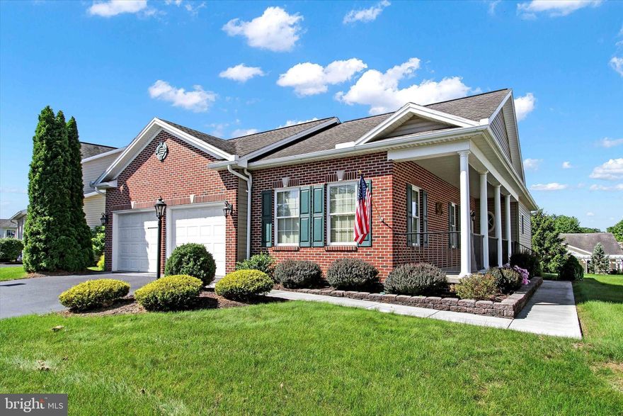 3 BR/2 Full Bath, 1636 sqft detached rancher in sought-after Deatrick Village (Just 2 minutes from downtown Gettysburg).  Built in 2004, by S & A Homes, this home has been meticulously cared for.  HOA fee of $163/month takes care of lawncare, trimming of shrubbery and plantings, snow removal including sidewalk and driveway, trash and use of clubhouse (with  exercise room and full kitchen for entertaining). Features bright open floor plan and 9' ceilings, first floor laundry and primary suite with on-suite full bath, covered front porch, and rear concrete patio overlooking common area with park-like setting.  Kitchen provides Corian counters, breakfast bar, pantry and mostly S/S appliances.  Huge unfinished basement with Bilco door offers lots of opportunity.  2 car, 2 door garage.   Enjoy maintenance-free living!