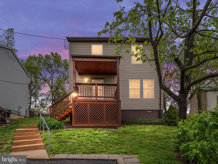 Welcome to 360 Sunset Street. This charming two-story home built in 1990 with 1,456 sq ft of living space offers 3 bedrooms, and 1.5 baths on a crawl.  Thoughtfully maintained, it features all-new flooring installed just two years ago, updated baseboard heaters, and fresh hardware throughout. Enjoy the covered front porch or relax on the spacious back deck overlooking the fenced-in yard. Plus, take in the stunning views of Signal Knob Mountain. A perfect starter home-don't wait? Schedule your showing today.