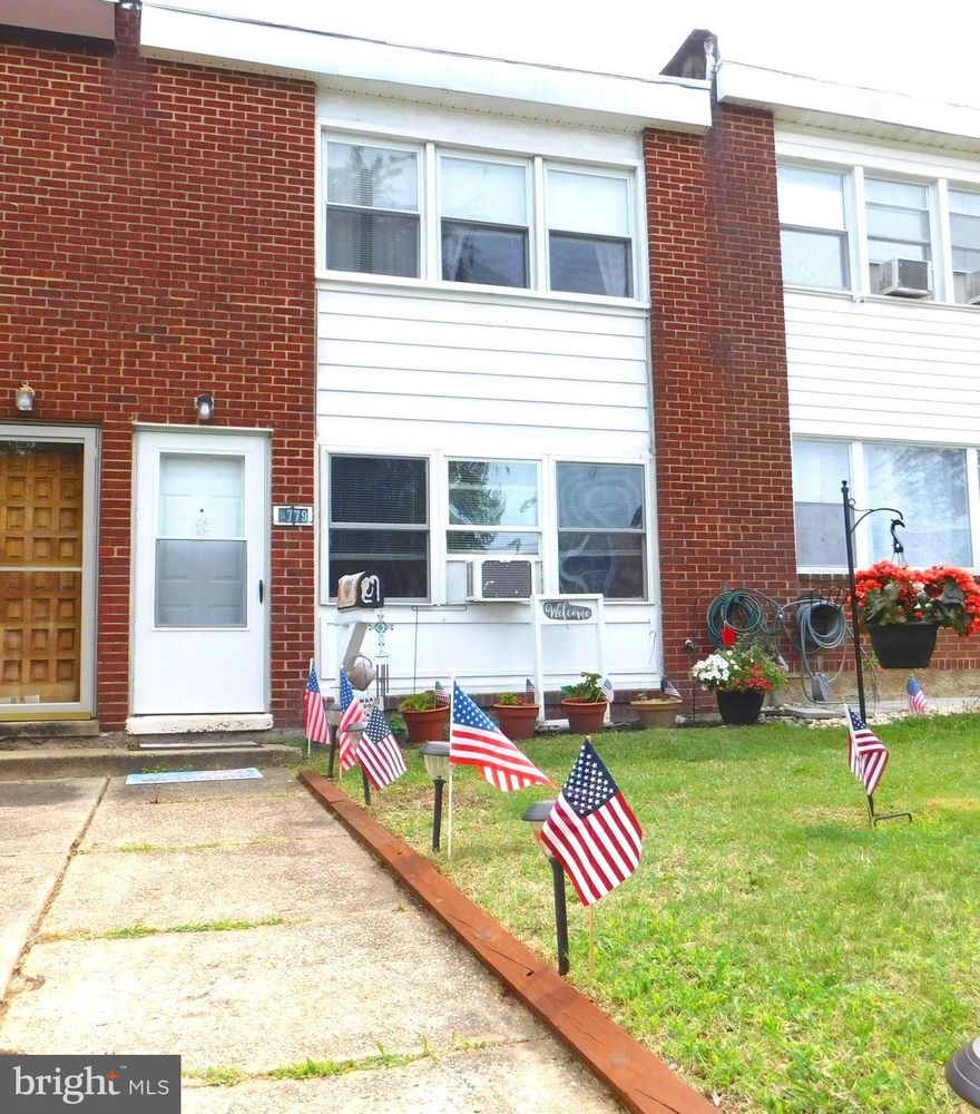 Welcome to Friendship Gardens!  This 3 bedroom, 1 bath town home includes a 2 year old Roof, updated Kitchen, new laminate plank floor in Living Room, updated Bathroom and original Hardwood floors throughout the 2nd floor. Enjoy the above ground vinyl Pool over the Summer - great for entertaining! A large Shed for additional storage. Close to 695, 295, parks and restaurants. Home Warranty included - don't miss out on this wonderful home!