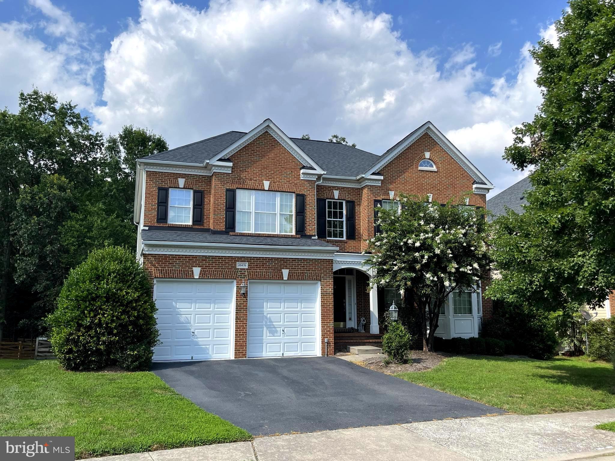 Priced reduced! Gorgeous and spacious brick front "Abbey" built by Winchester Homes in 2005, backing to trees and golf course! Enjoy 4,605 finished sq ft on three levels with luxurious upgrades throughout like hardwood floors, bay windows, decorative columns, 4' rear extensions on all three floors, Owners Suite with sitting room, dual walk-in closets, and deluxe bathroom, gourmet kitchen with granite counters and stainless-steel appliances, and spacious rear deck! Extra deep rear yard is fully fenced and backs to trees and the golf course! Fully finished basement with huge recreation room and walk-up stairs, full bath, and den. Roof replaced (approx. 10 yrs ago), both HVAC zones with new equipment, inside and out (5 and 7 yrs ago), new water heater (5 yrs), new kitchen refrigerator (5 yrs).