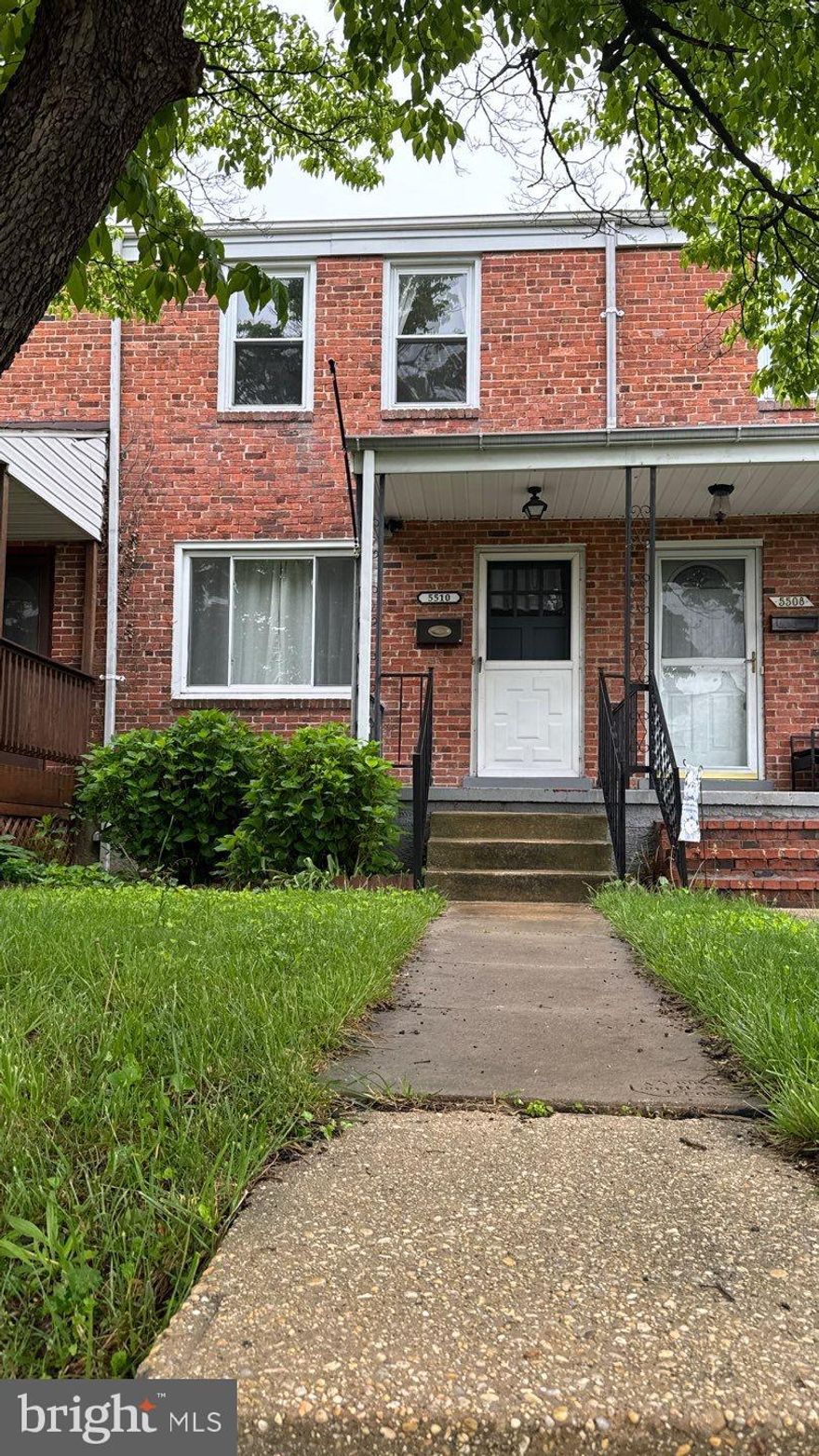 Wonderful 3 bedroom and 1 bath middle of group town home with three finished levels. Living room and dining room have hardwoods and basement and bedroom level have new wall to wall carpeting. This unit has a fenced yard and is freshly painted with a newly remodeled bathroom. Large outdoor shed. Close to Avalon area and umbc, great commuter location!No smoking please and pets considered.