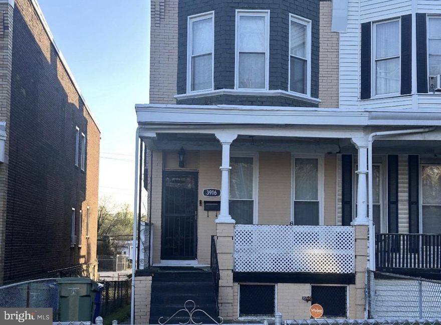 Welcome to 3916 Park Heights Avenue – where convenience meets opportunity in the heart of Baltimore.
Strong ARV potential based on nearby renovated comps. Potential for rear parking. Great addition to rental portfolio with rental demand, or potential for a flip or long-term appreciation opportunities.  Also ideal for first-time homebuyers looking to build equity in an emerging neighborhood.  Just minutes away is the iconic Pimlico Race Course—home of the nationally recognized Preakness Stakes and a centerpiece for entertainment and future redevelopment in the area. Nearby, Sinai Hospital of Baltimore provides one of the region’s leading healthcare systems, offering peace of mind and accessibility for medical professionals and residents alike.  The surrounding Park Heights corridor continues to see investment and revitalization, with ongoing redevelopment efforts aimed at restoring the area’s historic vibrancy and attracting new businesses and amenities. Residents enjoy convenient access to major commuter routes, public transportation, and everyday shopping along Park Heights Avenue and Reisterstown Road. Whether you’re looking for a primary residence or an investment opportunity, this location offers strong upside potential in a community on the rise. Don’t miss your chance to own in an area positioned for growth and transformation. Ideally located in the established Park Heights community, this home offers easy access to some of the area’s most notable landmarks and everyday conveniences.