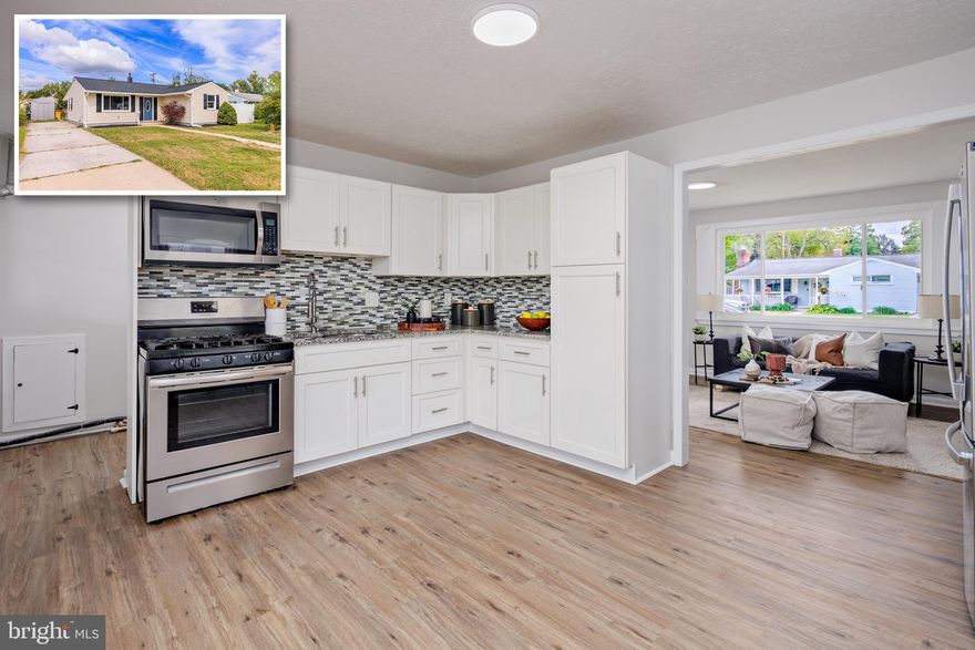 Beautifully Updated 1-Story Rancher with Modern Touches and Spacious Outdoor Living!
This inviting 3-bedroom, 1-bathroom rancher has been thoughtfully updated and is ready to welcome its new owners. The renovated kitchen boasts stylish cabinetry, modern countertops, and updated appliances, perfect for both casual meals and entertaining. The bathroom has also been completely refreshed with new fixtures and finishes, offering a clean and contemporary feel. Throughout the home, new luxury vinyl plank (LVP) flooring flows through the living areas, creating a cohesive and low-maintenance space. Fresh, neutral paint brightens every room, making it easy to move in and make it your own. Outside, you'll love the expansive driveway with plenty of room for multiple vehicles. The fully fenced backyard provides privacy and a secure space for pets or outdoor activities. A large shed offers additional storage for tools, bikes, or outdoor equipment. The covered deck off the kitchen extends your living space, perfect for morning coffee, barbecues, or simply enjoying the fresh air year-round. Situated in a prime location close to schools, shopping, and parks, this home offers both convenience and comfort. Whether you're a first-time homebuyer or looking to downsize, this updated rancher has everything you need. Don’t miss out—schedule a tour today!