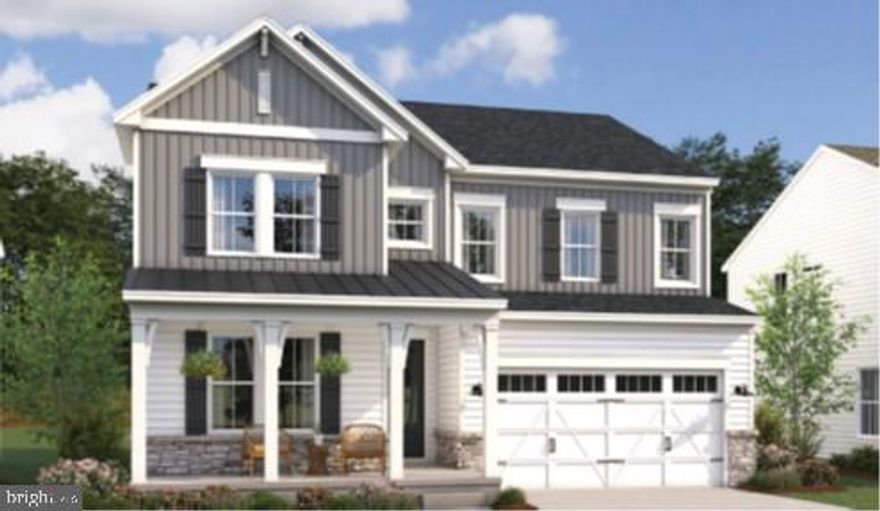 FABULOUS NEW FLOORPLAN -- The MACON II features an open floorplan with a large kitchen with center island, pantry, upgrade Farmhouse-style cabinets and quartz countertops; and adjoining dining area with sliding glass door to covered deck, plus a sizeable great room with fireplace and shiplap accent wall; and a private home office .  Upper level features a sizeable laundry room and  4  bedrooms including a large primary suite with full bath  with seated shower and double sinks and the free-standing tub; plus a large walk-in closet.  The finished lower level for even more space with rec room and den/bedroom with full bath. 
Hazel Run Glen is a beautiful single family community of new homes for sale in Fredericksburg, VA offering 109 homes on 1/4 acre homesites. Embrace the serenity of this quiet wooded location while enjoying easy access to major shopping, dining, and commuter routes.  Each home is offered in one of our new interior design Looks: Loft, Farmhouse, Classic or Elements for on-trend style in your new construction home.   PHOTOS/RENDERINGS REPRESENTATIVE ONLY - MAY SHOW OPTIONS, UPGRADES OR DECORATOR ENHANCEMENTS.  Prices and terms subject to change.  Lot premiums may apply.  BY APPOINTMENT ONLY