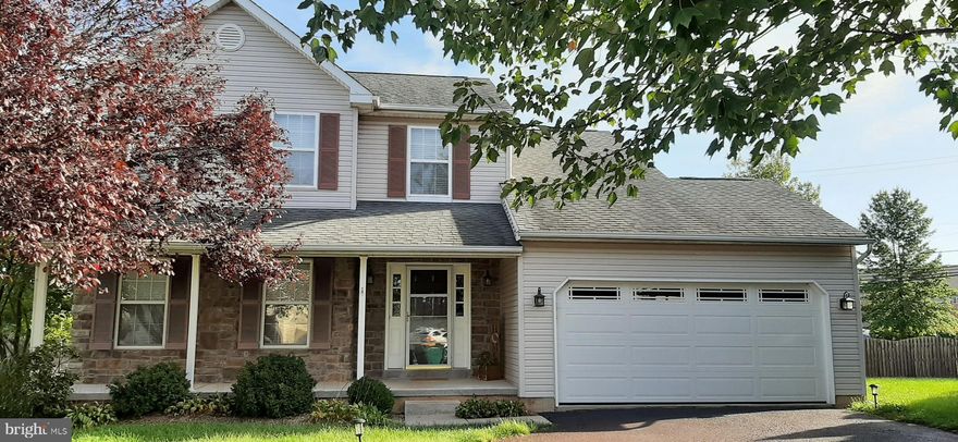 CUL-DE-SAC LIVING!  WELCOME TO 4143 ALANA LANE located in Skippack Township.  Looking for a home with a front porch that says âWelcome?â  Then look no further!  The roomy front porch is the perfect place to sit and relax after a long day and offers a combination of shade and sun.  Enter the foyer with hardwood floors and a coat closet for quick storage.  To the left of the foyer is an office for your work-from-home or virtual schooling needs. Enjoy the family room with family and friends and stay cozy with a gas fireplace, ceiling fan, and hardwood floors.  Do you like to cook?  The spacious kitchen has been updated with luxury plank flooring, stainless steel appliances, backsplash, and under cabinet lighting.  Need more storage?  No problem â pantry and plenty of cabinetry await.  A beautiful sliding glass door off the eat-in kitchen area leads you to a nice-sized deck where you can watch the fireworks on July 4th!  Did you know Skippack Elementary School is located right behind the house?  Thereâs a âsecret gateâ in the rear of the yard for quick access to the walking trail that leads to school.  Rounding out the first floor, is an updated powder room, access to the 2-car garage, and the fully finished basement.  The basement doesnât disappoint with approximately 500 sq ft of finished space great for playing and entertaining...And more storage!  The second floor has two spacious bedrooms, an updated hall bath with tub and shower combination, and laundry.  The master bedroom will be the ideal place to end your day.  This room has 3 closets, a ceiling fan, and an en suite complete with a soaking tub, shower stall, and double sinks.   HOA and Sewer Included.  Tenant pays all utilities.