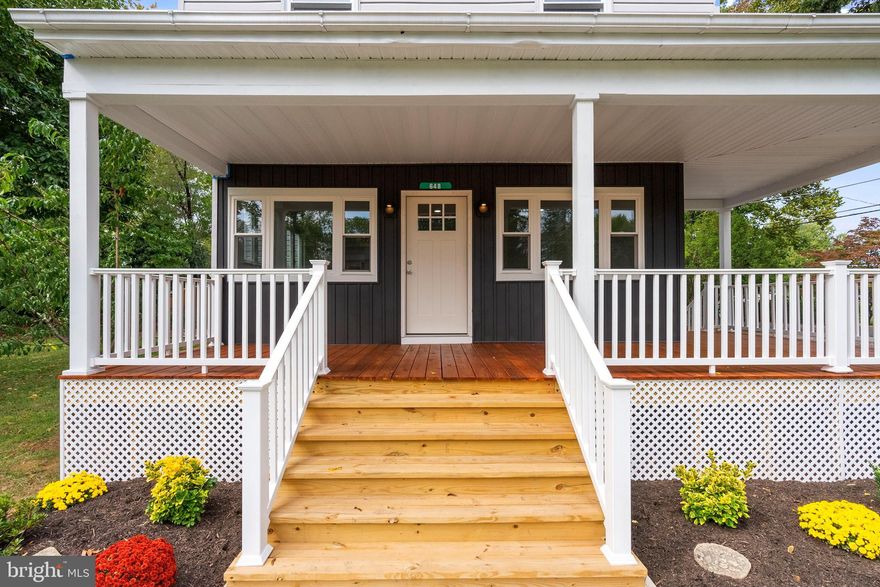 Welcome to  648 State Road. Completely renovated! From its serene location on a tree-lined street to its convenient accessibility to nearby areas like downtown Philadelphia and New Jersey, it seems to strike a perfect balance between tranquility and convenience. Greeted by the stained wrap around porch creating your grand entrance invites you into the larg open concept living/dining room filled with natural light. The kitchen is a chef's dream with stainless steel appliances, white shaker cabnets and granite countertops. Off the kitchen is a 1st floor bedroom/office with a laundry closet, full hallway bathroom featuring a stand up shower, and utility room in the basement with exterior access leading you to the extra large gravel driveway fit for 3+ car parking.  Moving upstairs youll find the primary bedroom, 3 piece hallway bathroom, and 3 additional bedrooms offering generous space and closet storage. Step outside to the well-maintained yard, perfect for outdoor gatherings or relaxation. New features include roofing, hvac, electrical, plumbing, spray foam insulation, steps, recessed lights and so much more, make your appointment today!