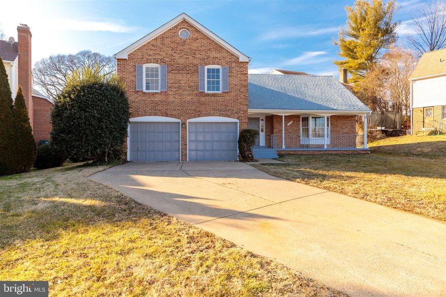 GREAT Opportunity to make this  well-located 1979-built Heather Hill house your own! The house has a great floor plan and is located at the end of a cul-de-sac on an 11,000 + s.f. lot.   The property is being sold by the original owner's estate.  The house has had many recent updates.  In approx.  2018, the kitchen was updated with all new Jenn-Air,  KitchenAid & Maytag appliances as well as new countertops and floor;  and a new  roof; heat-pump; hot-water heater; and gutters and downspouts were also installed.   The second floor has 4 good bedrooms and 2 baths.  The  lower level is unfinished, but ready to go with  framing in place and  HVAC, electrical and roughed in plumbing in place.  A nice, front-loading two car garage is entered from the main floor.  There is a side entrance too with mud room/laundry.