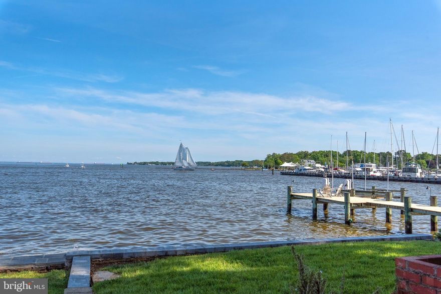 Prime waterfront and panoramic views of the Chesapeake Bay and the Severn River located on arguably one of the best streets in the City of Annapolis! Southeastern exposure on Back Creek, this diamond in the rough is nestled between multi million dollar homes waiting for a renovation.  
Value is in the land, location and views.  Rip wrap added five years ago. Located on the Horn Point Shoal with MLW of 2-3 Feet Property sold "AS IS". No repairs to be made by Sellers.