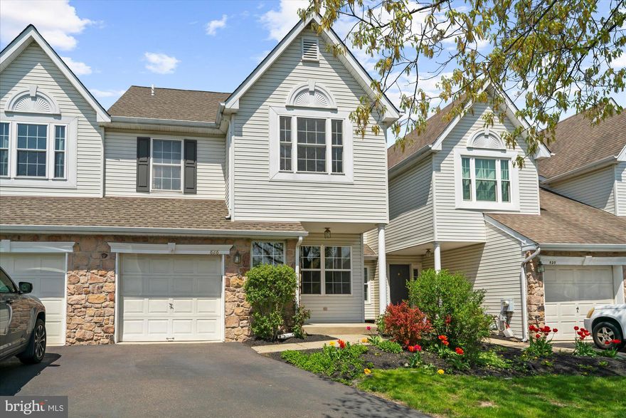 Welcome to 828 Sherrick Ct located on Cul-De-Sac within Warrington Hunt Community, nestled in the prestigious Central Bucks School District. Extremely well appointed townhouse conveniently located close to many popular shops and eateries within easy access to major highways. Enter this beautiful home, immediately notice the hardwood flooring the entire home while ceramic tile flooring in the kitchen & breakfast area and just installed new lighting fixtures throughout.  A living room flawlessly continues to a dining area that leads you to the dramatic two-story open family room features a wood burning fireplace and wall of windows that allow natural lights to pour into.  The gourmet eat-in kitchen has lots of storage in its cabinets, granite countertops accented with tile backsplash, large deep sink and modern stainless steel appliances that include refrigerator, gas range w/oven, built-in microwave and dishwasher.  Glass sliding door from the breakfast area leads you out to a deck.  Upstairs highlights the grand master suite through double doors complete with a large full bath and a walk-in closet. 2 additional bedrooms and a hall full bath, a separate laundry room(not a closet)is a rare convenience.  Full basement has great potential and awaits your personal touch. Attached 1 car garage, driveway and close to common parking space for your visitors.  Newer washer & dryer(2024), HVAC (2023) and Water Heater(2021) are additional notable features.  This superb location offers all your shopping needs from Montgomery mall, Target, Wegmen, Giant, Trader Joe supermarket and numerous restaurant options for casual or fine dining.