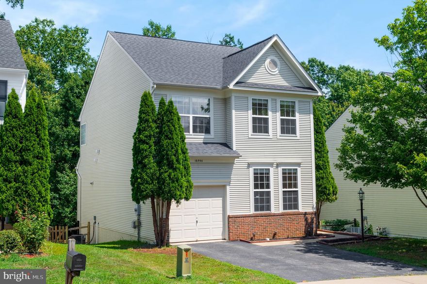 PRICED TO SELL QUICK ***Stylish Colonial Car garage with Spacious Bedrooms, Deck & Pool Access!!***Step into this beautifully maintained Colonial offering the perfect blend of style, comfort, and convenience. Featuring ; roof replaced in 2021 (transferable warranty available), oak hardwood floors installed in 2021, Deck recently repaired and stained, recessed lighting throughout,  fresh paint, & more...this home is designed for modern living. The open, light-filled floorplan flows seamlessly from the spacious living areas to the deck off the family room, perfect for relaxing or entertaining while enjoying the wooded backdrop.
The kitchen offers generous counter space, a functional layout, and is ideal for everyday cooking or hosting guests. Upstairs, you’ll find spacious bedrooms, including a comfortable primary suite with a private bath. The Basement offers abundant storage or the potential for future expansion, ready to add a 4th legal bedroom & full bath!! Located in the sought-after Spyglass Hill community, residents enjoy amenities such as a community pool, clubhouse, soccer field, and playgrounds. Commuters will appreciate the home’s proximity to VRE stations (including the upcoming Potomac Shores VRE), bus transportation, commuter lots, and major routes including I-95, Route 1, and Route 234. You’re also just minutes from shopping, restaurants, and entertainment options. Look no further…THIS IS IT...the best value in the entire zip code!!