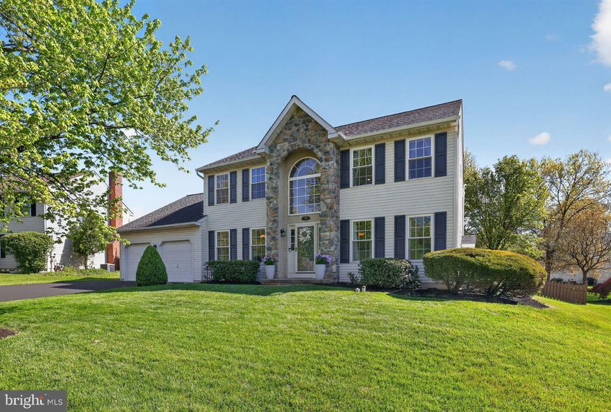 Welcome home to this meticulously maintained 4-bedroom, 2.5-bath single-family home with a well-manicured front yard and oodles of curb appeal located on a quiet street in Lower Salford Township.  Step inside the two-story foyer with hardwood floors that run throughout most of the first level and imagine your life in your new home!  The heart of the house is the beautifully updated kitchen, featuring white cabinetry, gleaming granite countertops with an island, custom tile backsplash, and stainless-steel appliances that lead into the spacious family room with large windows bringing in extra light and a cozy fireplace —the ideal floor plan for everyday living and entertaining.   Host your next holiday gathering in the formal living room and elegant dining room.  The updated powder room and thoughtfully designed laundry room with custom cabinetry add to everyday convenience.  After a long day, head upstairs to the master bedroom with its own private bath, alongside three generously sized bedrooms and a full hall bath.  A full finished basement offers even more living space, the perfect space for a playroom or mancave with plenty of storage.  Outside, enjoy your own private yard with a paver patio—ideal for relaxing or hosting gatherings on a nice day.  Location, location, location - located in the highly regarded Souderton School District with easy access to the PA Turnpike, restaurants, shopping and so much more.  This is one you don’t want to miss.  Pack your bags and move in!  Home Sweet Home!