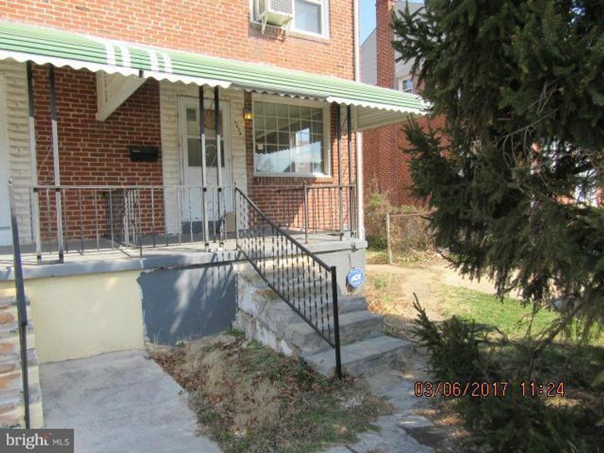 3 bedroom 1 full bath semi-detached* Wood floors throughout property*Pull down stairs to attic* Separate dining room*Full basement with flush*Fenced backyard and off-street parking*Enclosed glass porch on rear deck*Sold AS IS*Needs work*L.Broker to hold deposit