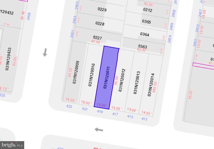 RM1 building lot. 15x60. Buy 417 & 419 W York together for a larger lot of 30x60 for more units.