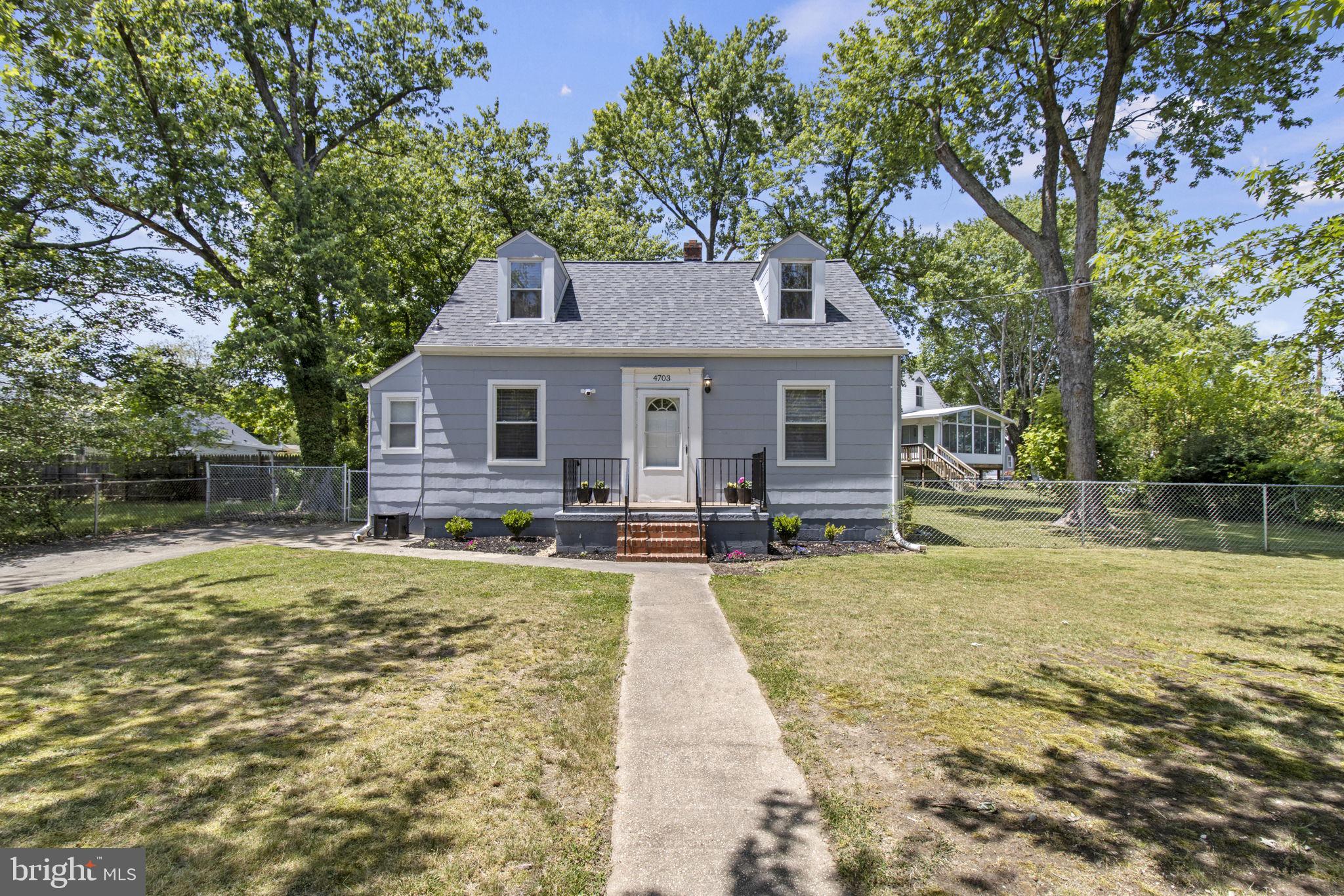 Welcome to the charming neighborhood of Morningside, MD, where an adorable two-story Cape Cod home awaits you. This delightful residence boasts a perfect blend of comfort, style, and functionality, making it an ideal place to call home.
Upon entering, you'll be greeted by a warm and inviting atmosphere that instantly puts you at ease. The upper level of this lovely home features a full bedroom, providing a cozy retreat for peaceful nights. Additionally, a convenient half bathroom on this level offers privacy and convenience for you and your guests.
As you make your way to the main level, you'll be delighted by the spaciousness and versatility of the floor plan. This level hosts two generously sized bedrooms, providing ample space for relaxation, work, or hobbies. A well-appointed full bathroom caters to the needs of both residents and visitors.
One of the highlights of this Cape Cod gem is its new roof, ensuring peace of mind and protection from the elements. The exterior is further enhanced by a sizable fenced-in yard, creating a secure and private oasis perfect for outdoor activities, entertaining, or simply enjoying the sunshine.
Located in the community of Morningside, this home offers the perfect blend of tranquility and convenience. Enjoy the serene surroundings and friendly neighborhood atmosphere while still being just a short distance away from everyday amenities, including shopping, dining, and entertainment options at the National Harbor or across the bridge to Old Town Alexandria. Commuters dream, just minutes to Andrews Air Force Base.
Don't miss out on the opportunity to own this enchanting home. This property offers everything you need and more. Schedule your showing today and make this delightful residence your own!