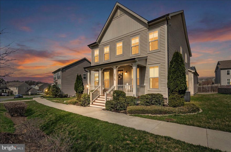 Modern Luxury Meets Custom Craftsmanship in Tallyn Ridge!  Welcome to a home where every detail has been thoughtfully curated and meticulously maintained. This stunning 4-bedroom, 3.5-bathroom residence offers the perfect blend of high-end upgrades and functional family living.  The Main Level: Designed for Entertaining - Step inside to find an open, airy floor plan featuring durable LVP flooring and custom-selected designer lighting throughout. The heart of the home is the expanded gourmet kitchen, now featuring additional cabinetry, a 5-burner gas cooktop, and a massive granite island perfect for morning coffee or evening hosting.  Work from home in style in the dedicated private office, which boasts floor-to-ceiling custom built-ins and elegant glass-and-wood pocket doors. Whether you're hosting a formal dinner or a casual movie night in the light-filled family room, the transition is seamless.  The Upper Level: Your Private Retreat - The upper level features three spacious bedrooms with new carpeting, including a primary suite designed as a true sanctuary. Enjoy a spa-like experience with a soaking tub, separate walk-in shower, and double vanities.  The Bonus Spaces: Flexibility at Its Best - The fully finished basement is a standout feature, complete with brand-new carpet and a versatile layout that includes a gym/flex space and a secondary family room. Even the laundry room has been elevated with cabinetry and a deep utility sink.  Outdoor Living & Curb Appeal - The exterior is as impressive as the interior. Enjoy your private backyard oasis, featuring a stone patio anchored by a beautiful pergola—all within a fully fenced yard with mature flower gardens. The rear-loading 2-car garage provides a clean, unobstructed front curb appeal while offering the convenience of a main-level entry.  Key Upgrades:  Expanded Kitchen:  Extra storage and premium finishes, Custom Office: Floor-to-ceiling built-ins and pocket doors, Turn-Key,  Freshly painted throughout with new basement carpeting.  Prime Location: Commuter-friendly to Baltimore/DC and minutes from local shopping and dining.