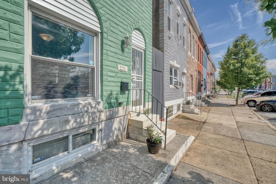 You'll be impressed by the size of this great EOG rowhome!   Freshly painted on the front exterior- Very large spacious living/dining/kitchen- Eat in kitchen with huge island. Nestled on this cool niche block near Patterson Park- Enjoy the convenience of angled parking right out front and additional along the other side. C/A- ceiling fans- 3 separate bedrooms on upper level. Full back and unique side yard for entertaining or for any pets or just enjoy your morning coffee-Tons of storage in basement- Stop by the open house on Sunday- August 13th- 11-1pm.- Buy and enjoy the neighborhood amenities and close proximity to Hopkins or add to your investor portfolio!