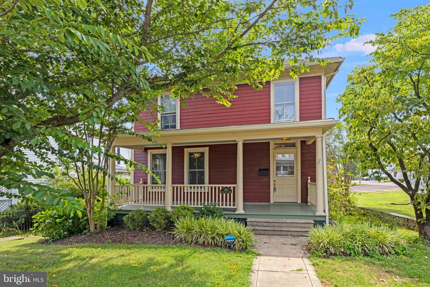 Priced Reduced! Zoned R3! This will not last long! Have you ever wanted to live downtown in a beautiful Traditional home?  This property might be your dream come true! Current homeowners have it set up as FOUR bedrooms but the 4th bedroom could be used as a home office. This home boasts 2 full baths and is one block off of Main St. One of the full baths even has a stunning stained glass window. There is a gorgeous welcoming foyer with beautiful black and white flooring, with a quarter turn staircase leading to the upper-level bedrooms that overlooks the street and beautiful hydrangea bushes. This home features a family room, formal dining room, and kitchen with mudroom off the back of the home. Fireplace mantels are throughout the home. The kitchen has been updated with stainless steel appliances and new granite counter tops, additional cabinetry, adorable knobs, and a backsplash. The details in the home are endless! Home has been fully freshly painted with peel and stick wallpaper for easy removal. The upper level has clawfoot tub! It was recently reglazed. There is also a full unfinished basement with ample storage space and laundry area with washer and dryer. Backyard leading to detached garage is fenced to keep your kids or four legged family members safe and secure. Enjoy coffee off the large back deck in the morning sun, or have evening cookouts in the cool afternoon shade. And who doesn't have a covered front porch to sit and watch people or a good rainstorm go by? The porch even has the ceiling painted light blue, such a fun touch. There is fresh landscaping and a beautiful cherry tree out front that makes this home very welcoming. It is such a great location and convenient to the Farmer's Market and Downtown Davis Street stores and restaurants. Also, super close to Rt 29 and Rt 3 for commuters! The gas water heater and gas range is brand new and the roof and AC were replaced in 2019.