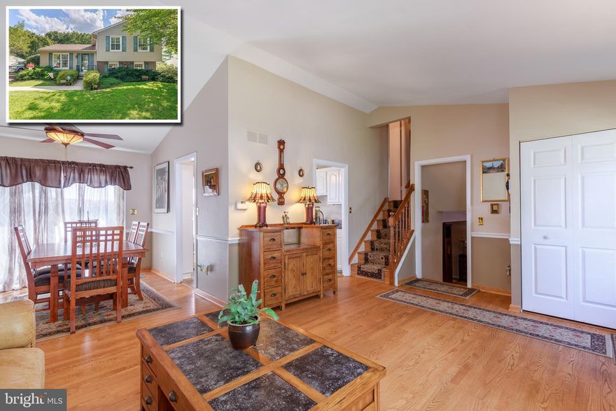 SIMPLY CHARMING SPLIT LEVEL HOME IN DESIRABLE PERRY HALL WITH 3 FINISHED LEVELS!  Features include a spacious living room w/ 11ft. ceilings, beautifully updated kitchen w/ granite counters & ss appliances, Master suite w/ full bath and 2 additional bedrooms with a hall bath, finished walkout lower level w/ a family room with a gas fireplace, convenient crawl space storage (has cement floor and lights),  large laundry room with access to the rear yard which features a fenced patio area, 2 storage sheds, and backs to woods for added privacy, and extended driveway parking.  Updates include new windows, new 1/2 roof w/ solar powered exhaust fans.  Located steps from Perry Hall high school and convenient to tons of shopping, restaurants, and Honeygo Park!