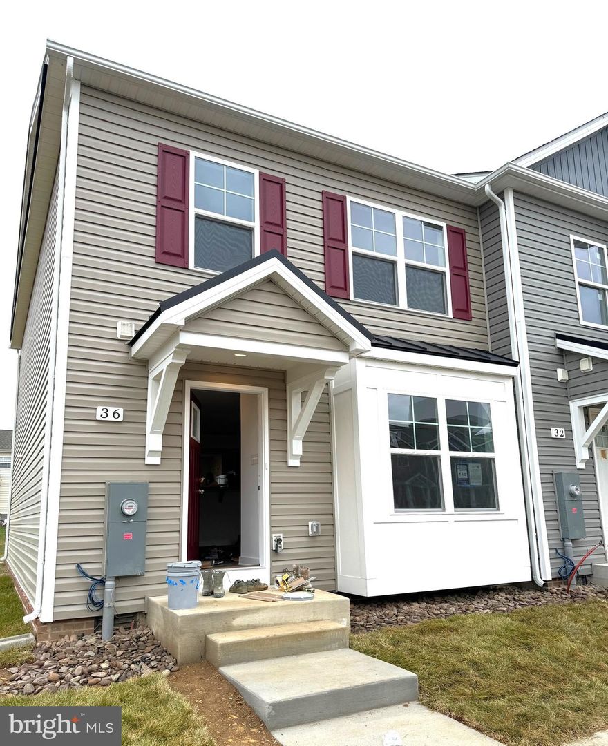 Under Construction, Fall delivery....  3 bedroom, 2.5 bath 2-Story town home featuring spacious room sizes, luxury vinyl plank flooring in main living areas, Bump outs on main level family room and kitchen with island, granite countertops, and pantry.  The Primary Bedroom has vaulted ceiling, walk in closet and full bath with double vanity and tile shower w/ glass door.   Natural gas heating, 10x12 Rear concrete patio included and builder pays 3% closing assistance for owner occupants with use of preferred lenders.