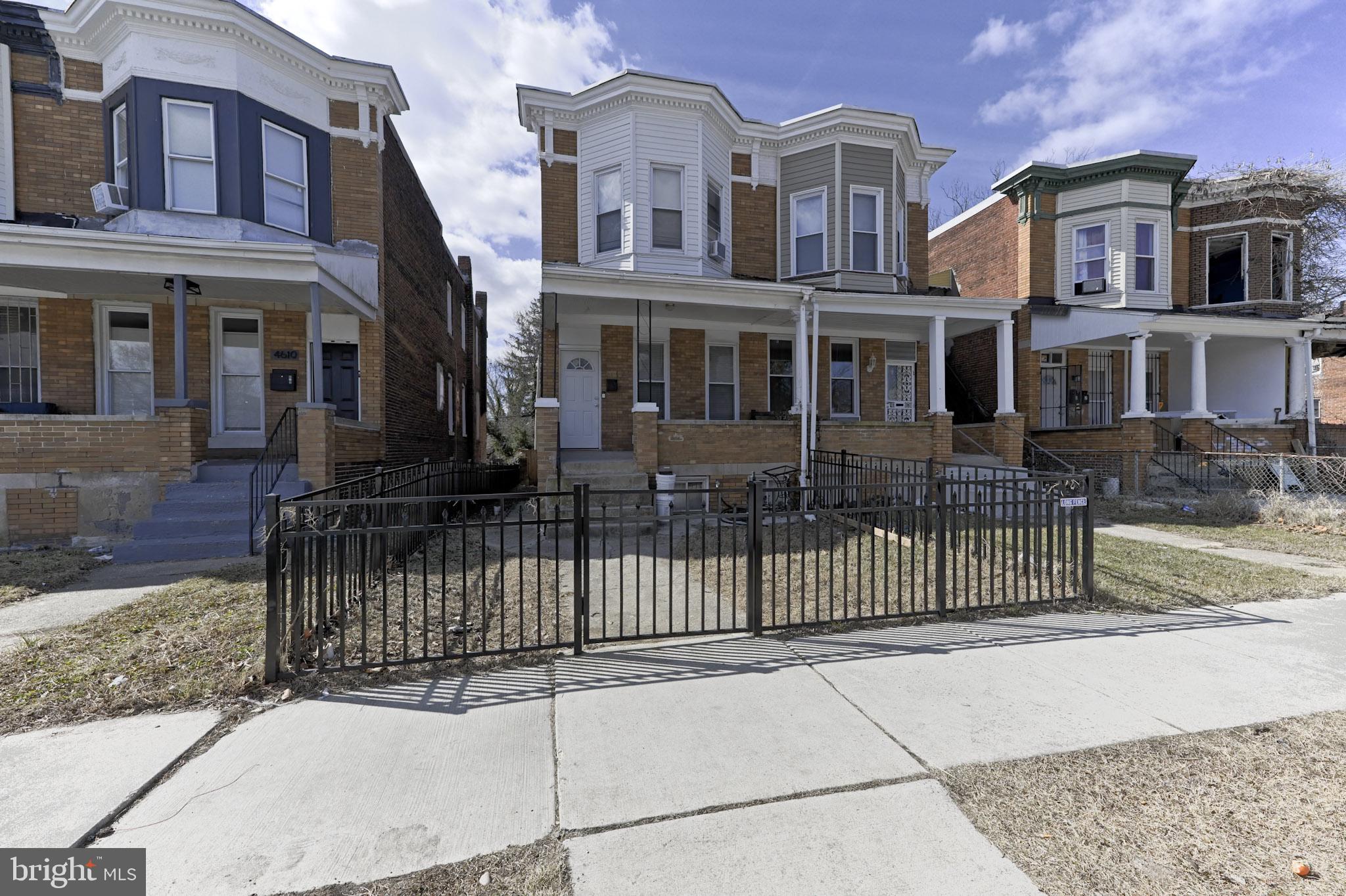 Welcome to this stunning 3-bedroom, 2-bathroom townhome nestled in the heart of the newly revamped Park Heights neighborhood — an area on the rise with exciting potential for growth and development. This home seamlessly blends modern upgrades with timeless charm, offering an open-concept layout perfect for entertaining or creating your own unique space.
Step inside to discover brand-new floors throughout and a fresh coat of paint that brightens every room. The spacious living area flows effortlessly into the dining space and kitchen, creating a light-filled atmosphere that feels both inviting and versatile.
The kitchen features ample cabinet space and endless possibilities for customization to suit your style. Each of the three bedrooms offers generous closet space and natural light, while both bathrooms have been tastefully updated.
Outside, you'll find a massive fenced-in backyard with a brand-new privacy fence — ideal for hosting summer gatherings, gardening, or simply unwinding in your own private oasis.
With Park Heights undergoing a remarkable transformation and major investments in the community, this property presents a prime opportunity to own a home in one of Baltimore's most promising neighborhoods.