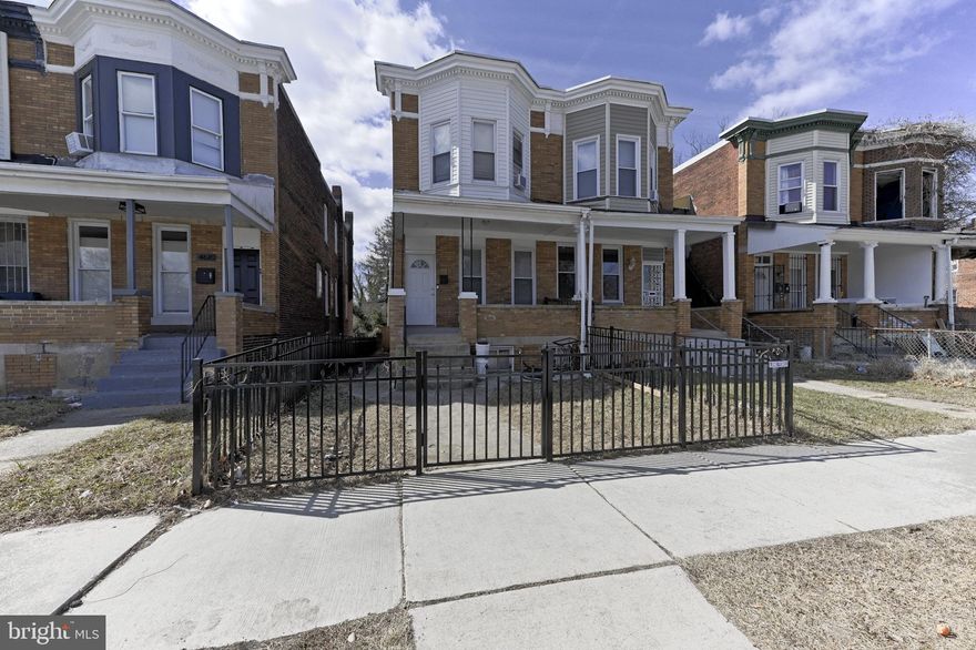 Welcome to this stunning 3-bedroom, 2-bathroom townhome nestled in the heart of the newly revamped Park Heights neighborhood — an area on the rise with exciting potential for growth and development. This home seamlessly blends modern upgrades with timeless charm, offering an open-concept layout perfect for entertaining or creating your own unique space.
Step inside to discover brand-new floors throughout and a fresh coat of paint that brightens every room. The spacious living area flows effortlessly into the dining space and kitchen, creating a light-filled atmosphere that feels both inviting and versatile.
The kitchen features ample cabinet space and endless possibilities for customization to suit your style. Each of the three bedrooms offers generous closet space and natural light, while both bathrooms have been tastefully updated.
Outside, you'll find a massive fenced-in backyard with a brand-new privacy fence — ideal for hosting summer gatherings, gardening, or simply unwinding in your own private oasis.

With Park Heights undergoing a remarkable transformation and major investments in the community, this property presents a prime opportunity to own a home in one of Baltimore's most promising neighborhoods.