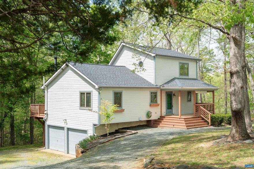 Welcome to 4 Nutwood!  Located at the end of a cul-de-sac on an oversized 1.33 acre level lot, this fabulous 3 bedroom, 3 bathroom home features a new roof (2025) with new gutter guards (2025) and NO quest plumbing!  Come enjoy tons of privacy on your back deck with a retractable awning and there is plenty of space outdoors including a firepit area. The kitchen is spacious with painted cabinets and granite countertops.  The floors throughout the main level living space have been updated to LVP and the living room has high vaulted ceilings with a stone wood burning fireplace. There is a primary bedroom and full bath on the main level plus another bedroom and full bath upstairs that could be used as a primary suite.  Downstairs also has LVP flooring and it's own separate entrance, full bedroom and full bathroom.  Seller is offering a $5,000 designer closing cost credit with an acceptable offer towards carpet replacement.,Granite Counter,Painted Cabinets