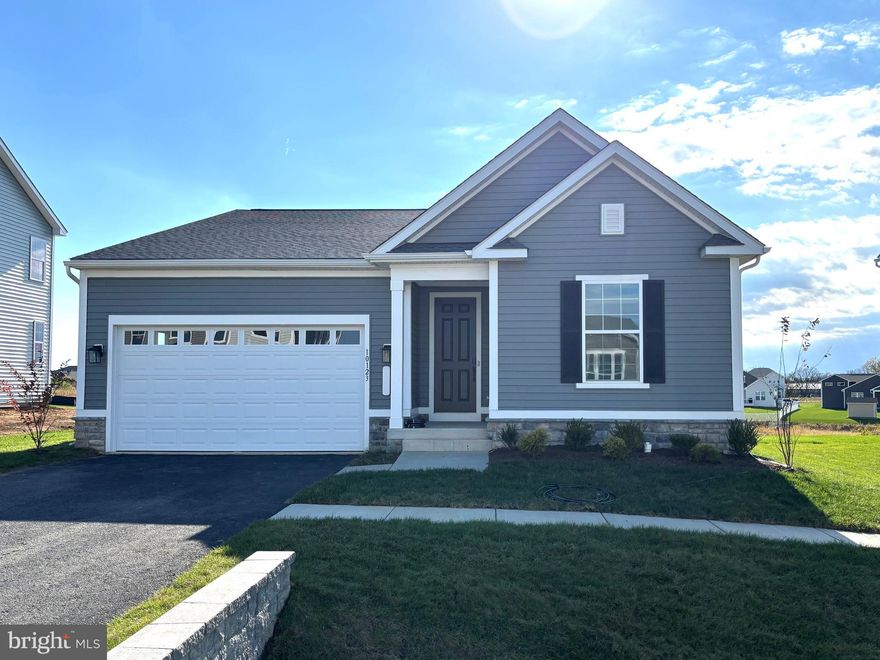 The Alexandrite plan offers many spacious living areas. A covered entry leads past a laundry into an open floor plan, featuring a kitchen with a center island, a dining area, and a great room. The primary suite is adjacent and includes a walk-in closet and private bathroom. You'll find two additional bedrooms and a full bath. Many added upgrades includes a covered patio off the great room, beautiful fireplace with a mantel and a 2-car garage. This home backs up to open green space.