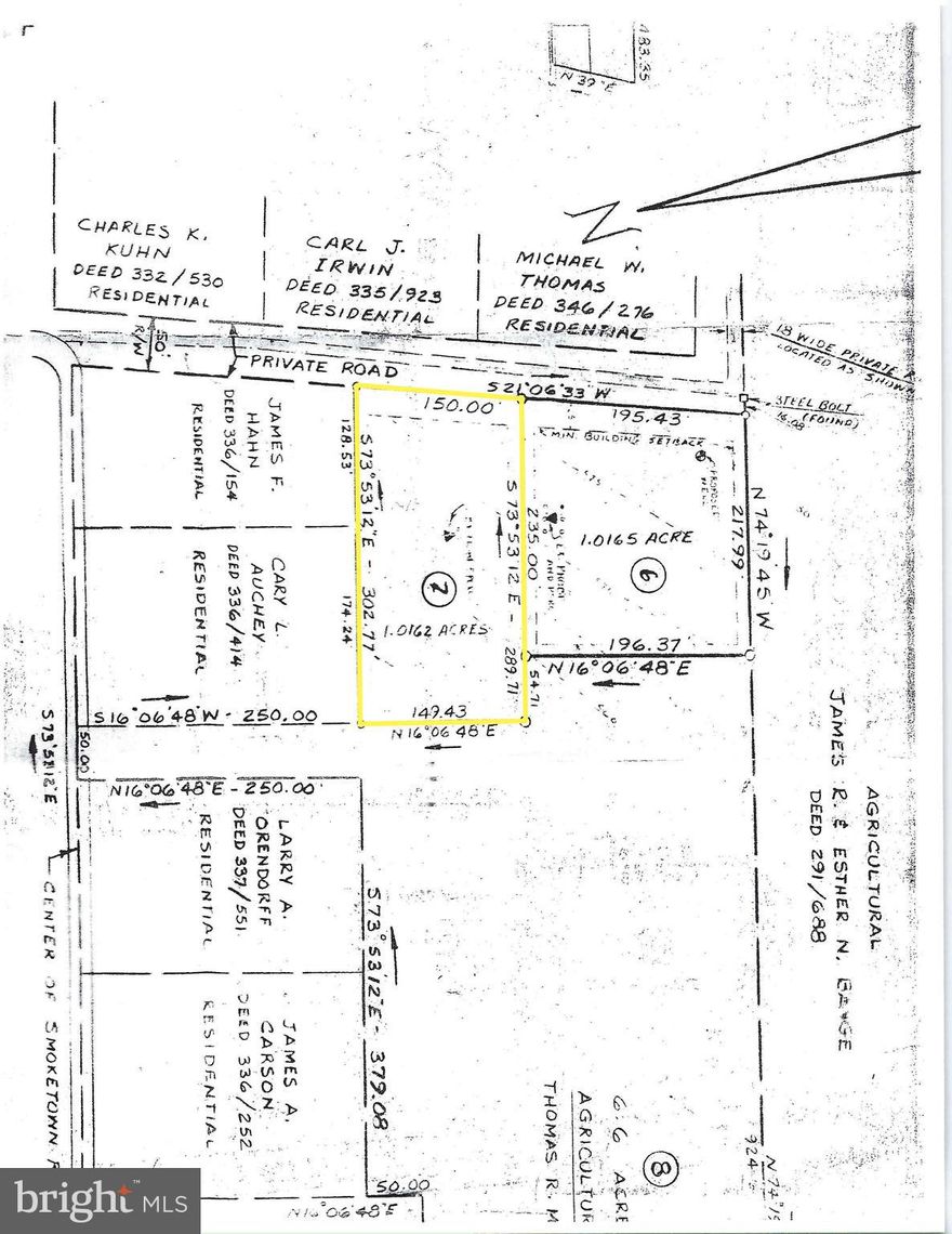 WOODED LOT BACK SMOKETOWN RD. EXTENSION. JUST OVER AN ACRE WITH PLENTY OF OPPORTUNITY. TOWNSHIP HAS APPORVED ACCESS VIA RIGHT-OF-WAY OFF OF SMOKETOWN RD PENDING A MAINTENANCE AGREEMENT.