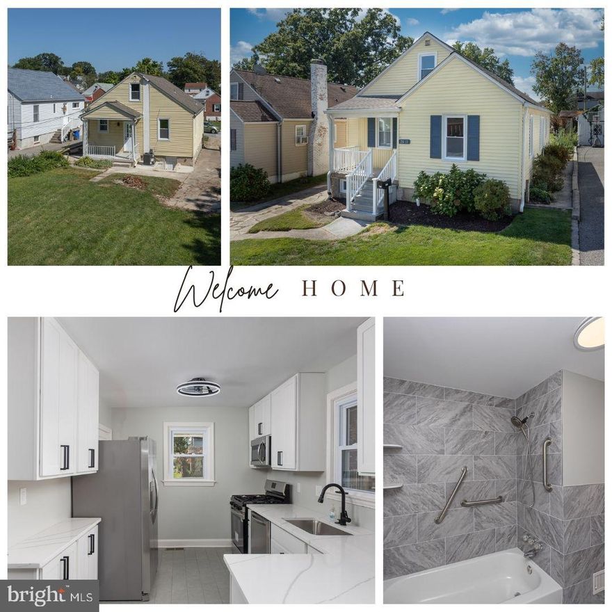 Stunning Updated Cape Cod in Parkville!    This 3BD/1BA gem is full of modern improvements and timeless charm.  Enter the main level featuring refinished hardwood floors in the living and dining area, complemented by a soft, welcoming paint palette. The heart of the home is the brand-new gourmet kitchen, complete with stainless steel appliances, granite countertops, white shaker cabinets, luxury vinyl tile flooring, and a sleek bladeless ceiling fan. A convenient back door opens to your patio and spacious backyard—perfect for entertaining or family fun.  There are 2 comfortable bedrooms on the main level with hardwood floors and a remodeled full bath, boasting modern ceramic tile, stylish vanity, and trendy fixtures.  Unwind in the expansive upper-level primary bedroom, your private retreat at the end of the day.  The basement has a painted floor and is ready for your finishing touches, complete with a lifetime guarantee on the foundation and new waterproofing system.  This home offers peace of mind with new windows, a new high-efficiency 90+ HVAC system, new water heater, and a roof only a few years old.   Conveniently located in the Canton Company neighborhood, this home combines updates, efficiency, and charm—ready for you to move right in!