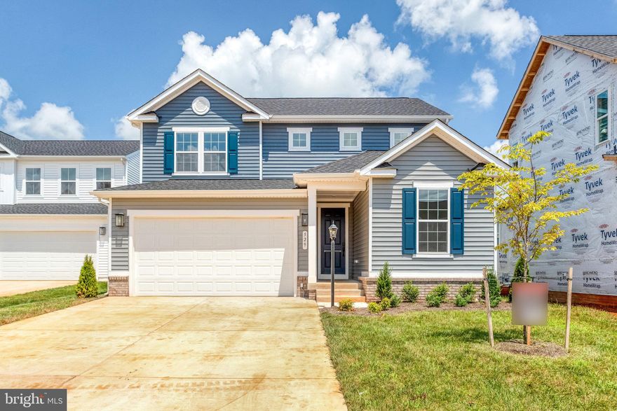 $0 down payment USDA financing eligible! This home is move-in ready! Imagine your life in the two-story Citrine plan. Breakfast at the spacious kitchen island or in the adjacent dining room. Host a movie night in the inviting great room. At the end of the day, retreat upstairs to the owner’s suite, complete with a roomy walk-in closet and private bath. The second floor also boasts two additional bedrooms, a convenient laundry and another full bath. The study on the first floor has been converted into an accessible 1st floor bedroom with a shower. Curated finishes round out this home such as Blanco Maple quartz countertops, Aristokraft White cabinets, 7” Kenwood LVP floors on the main level, and sleek matte black light and plumbing fixtures. Welcome to Round Hill Meadows in Orange! Residents will appreciate the small-town charm as well as the conveniences of being close to routes 15, 522 and 3, award-winning wineries, Lake Anna State Park, Lake Orange and the Rapidan River nearby for fishing, swimming, kayaking and boating! Model is OPEN but visitors are encouraged to call ahead to be guaranteed a dedicated appointment.